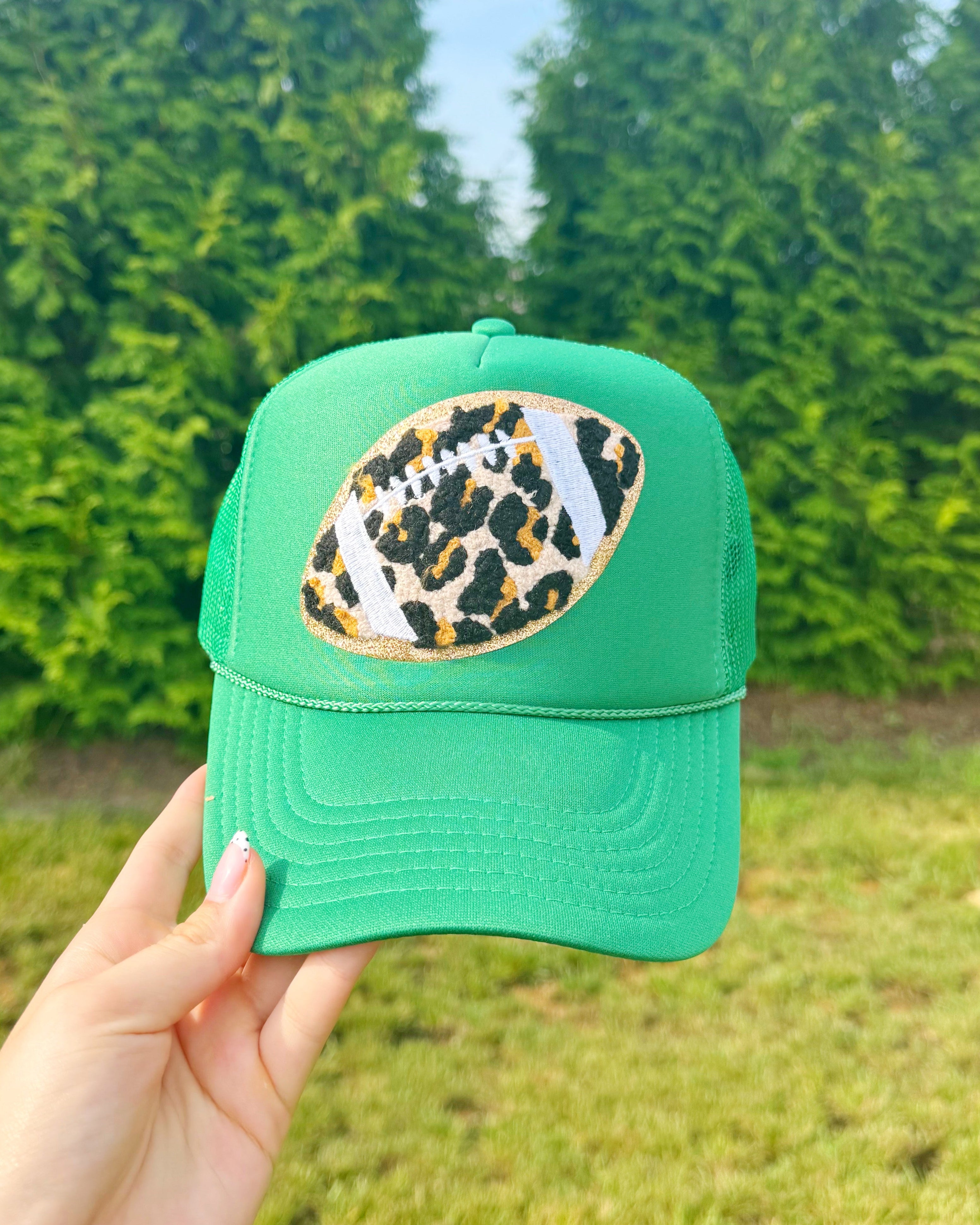 Leopard Football Patch Hat