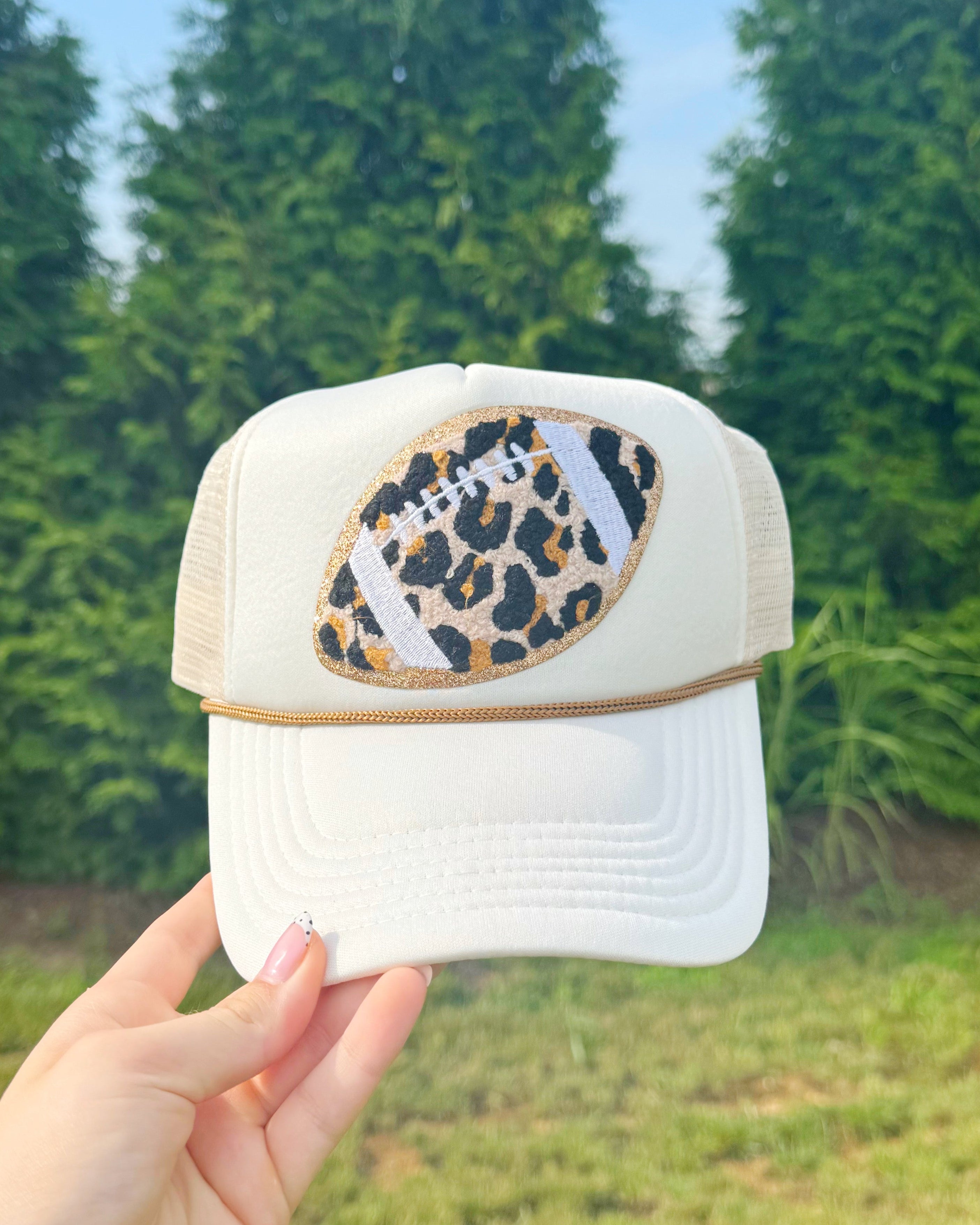 Leopard Football Patch Hat