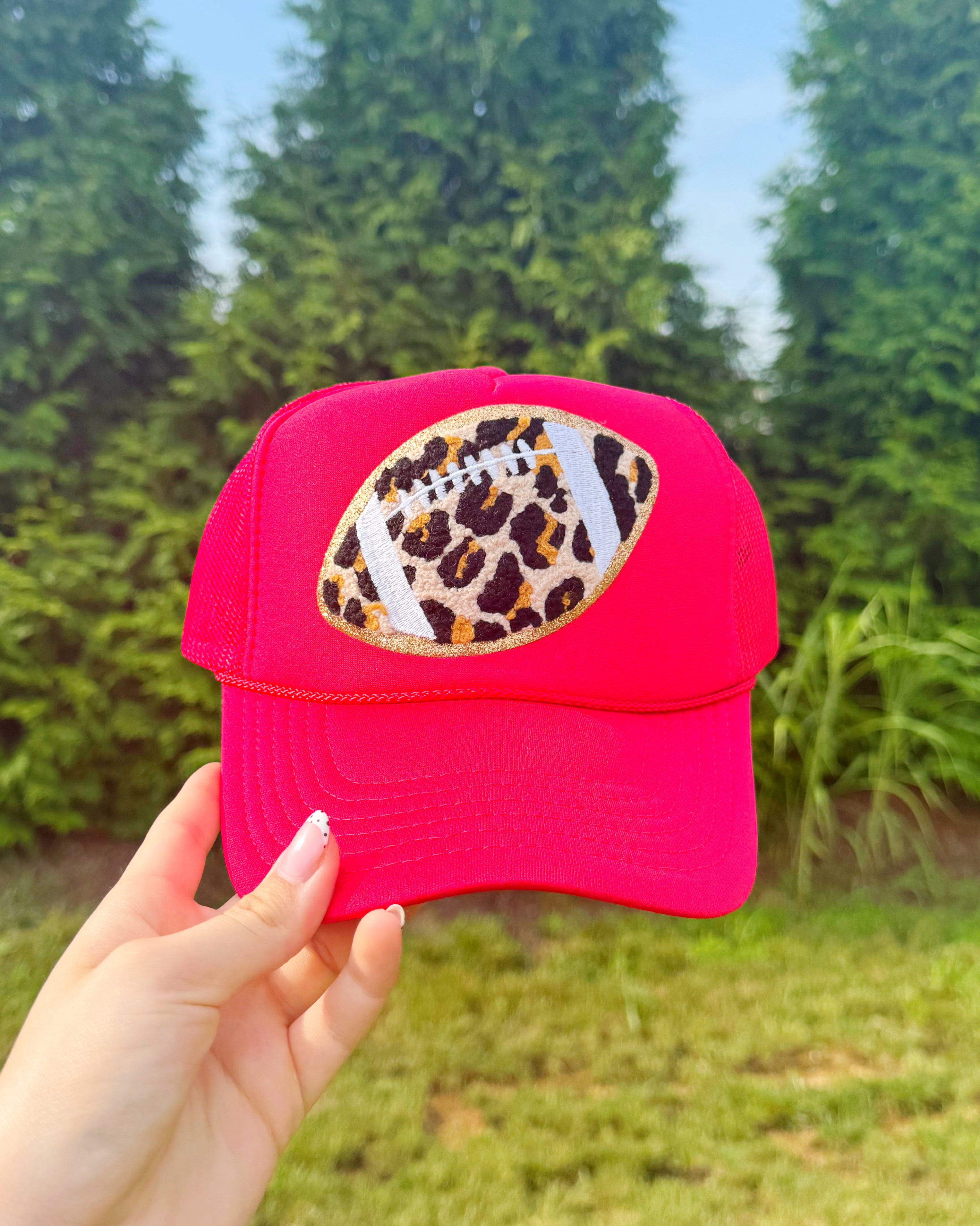Leopard Football Patch Hat