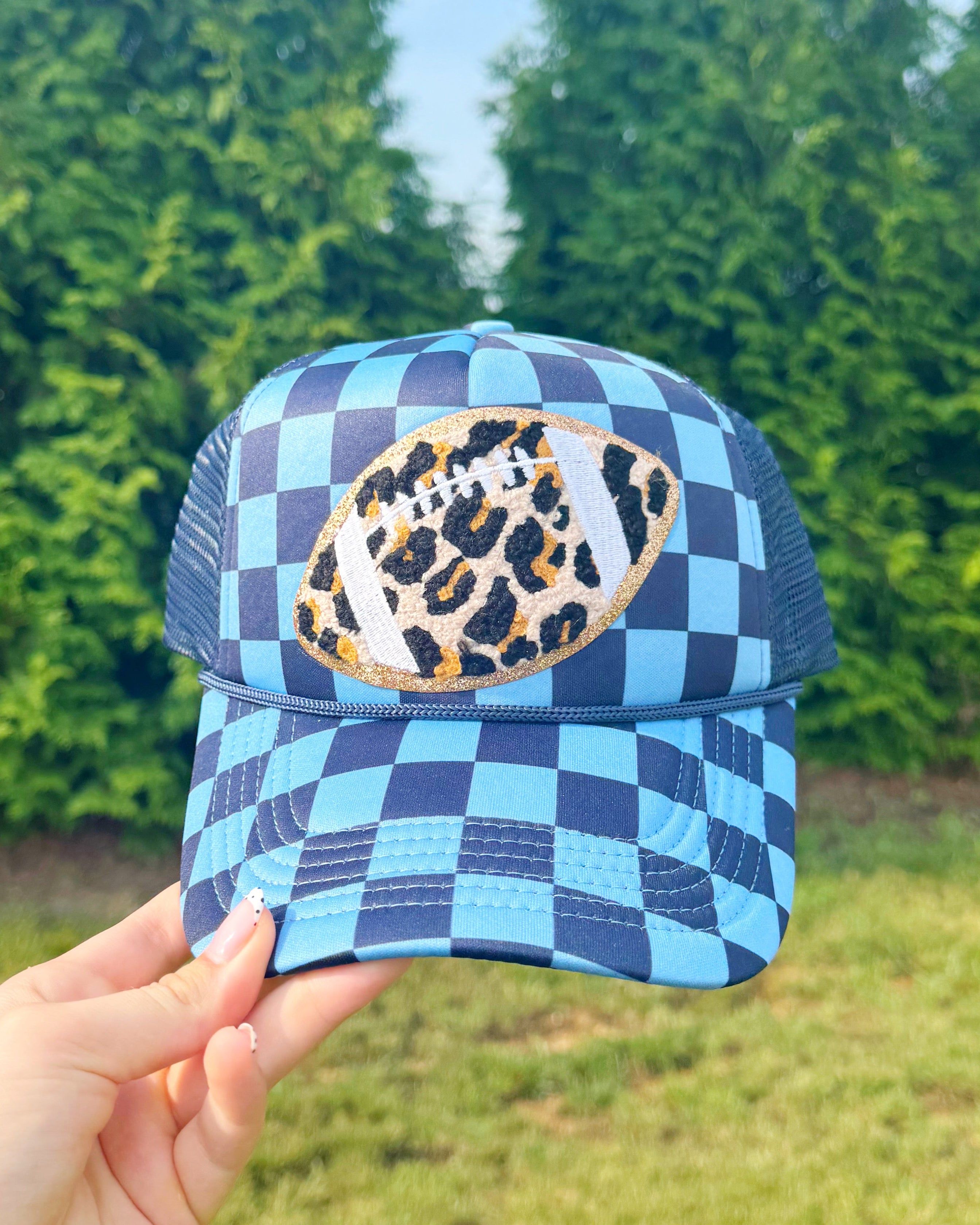 Leopard Football Patch Hat