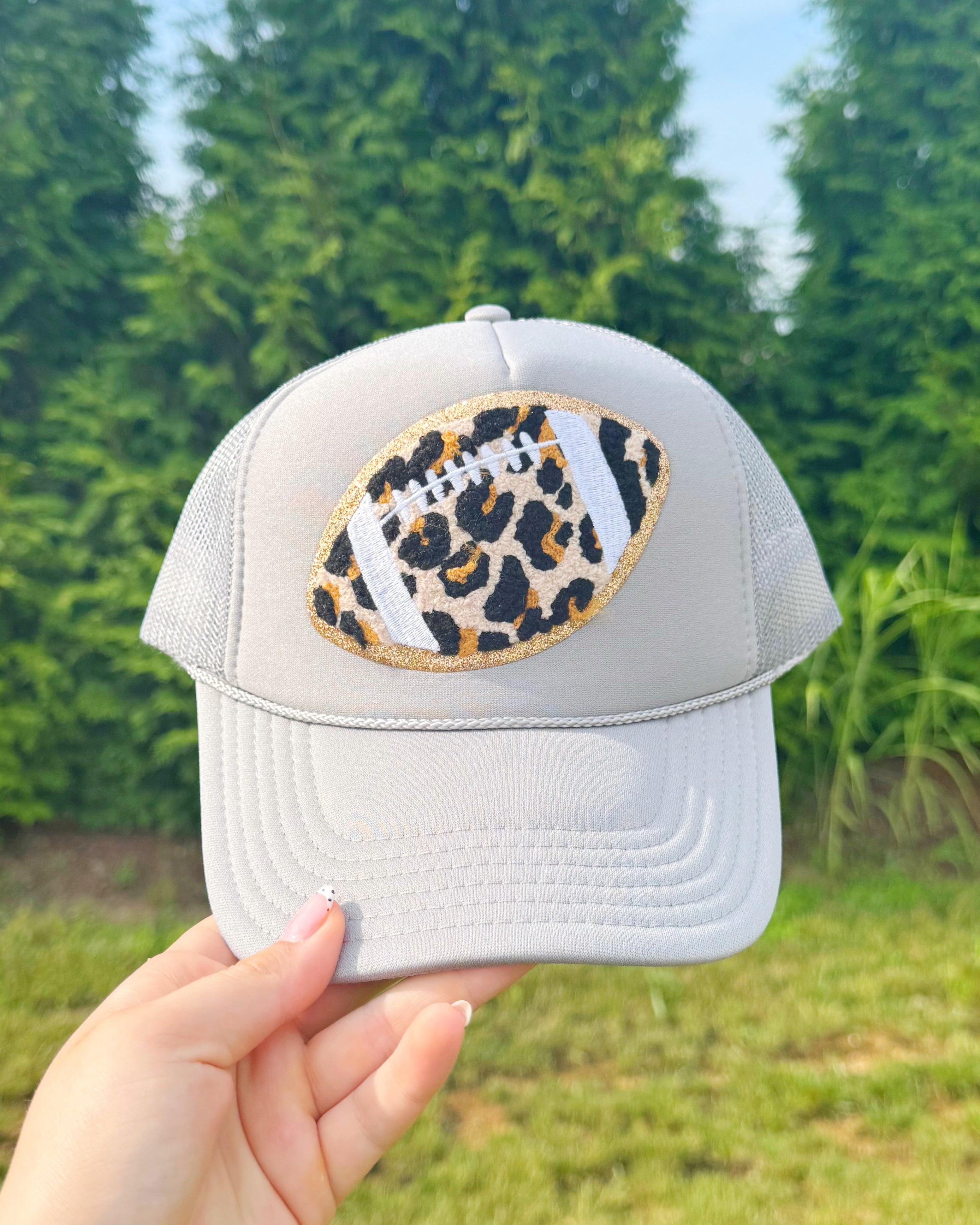 Leopard Football Patch Hat