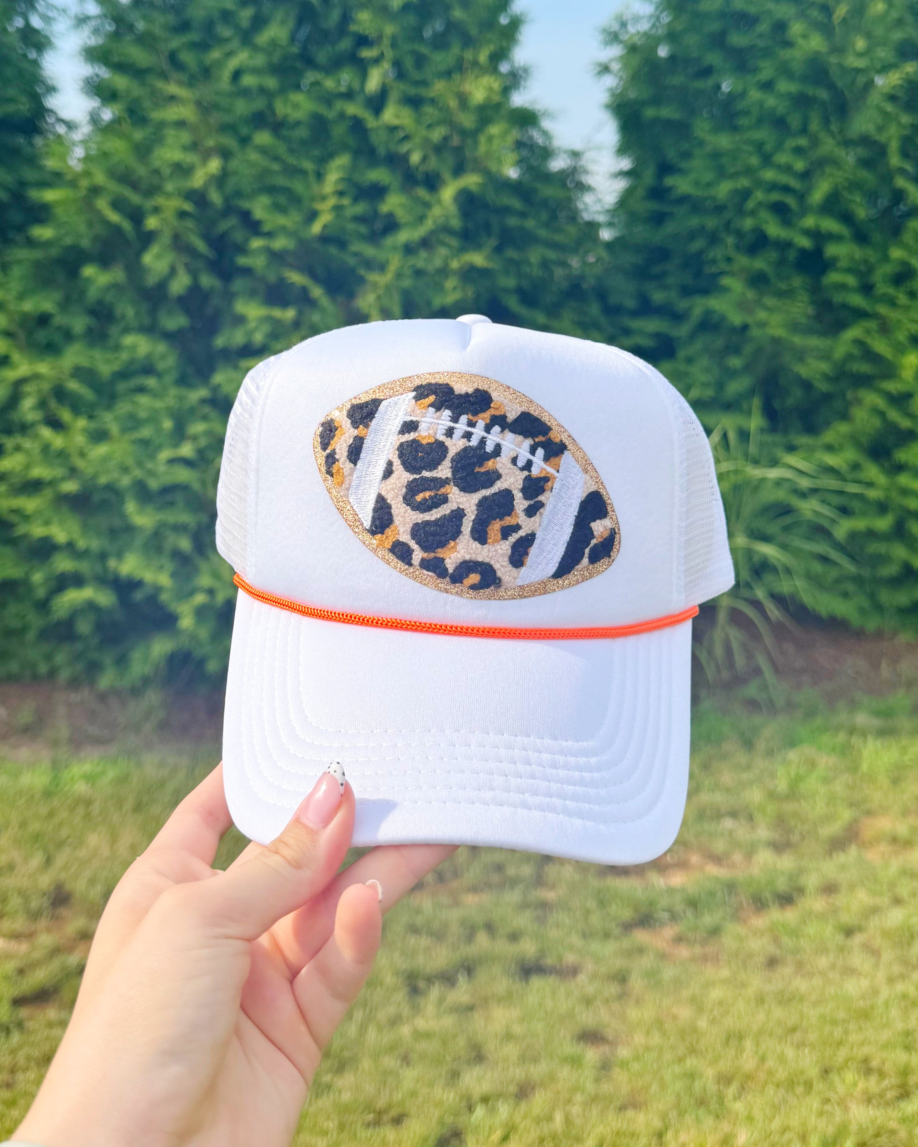 Leopard Football Patch Hat