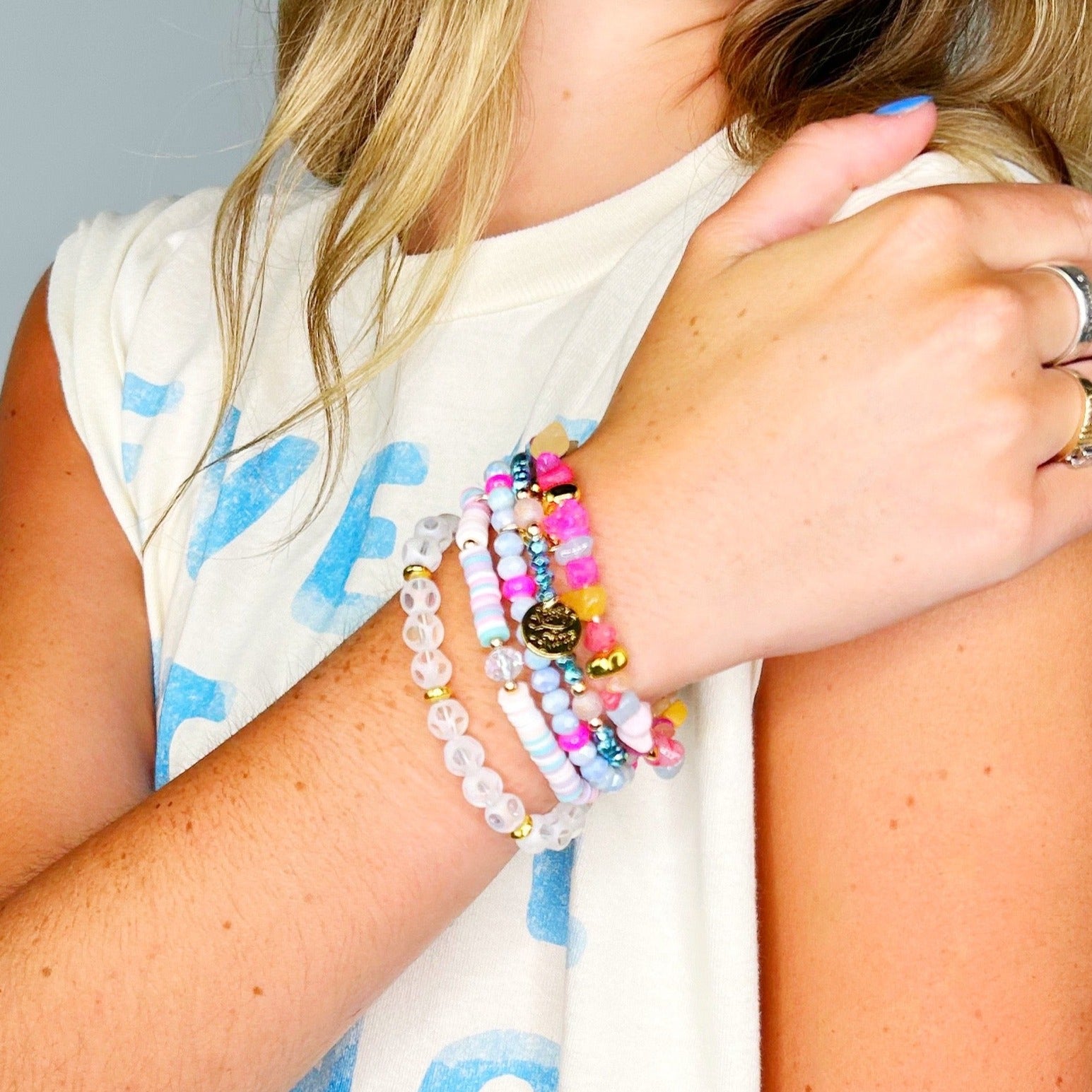 Multicolor Charm Bracelets
