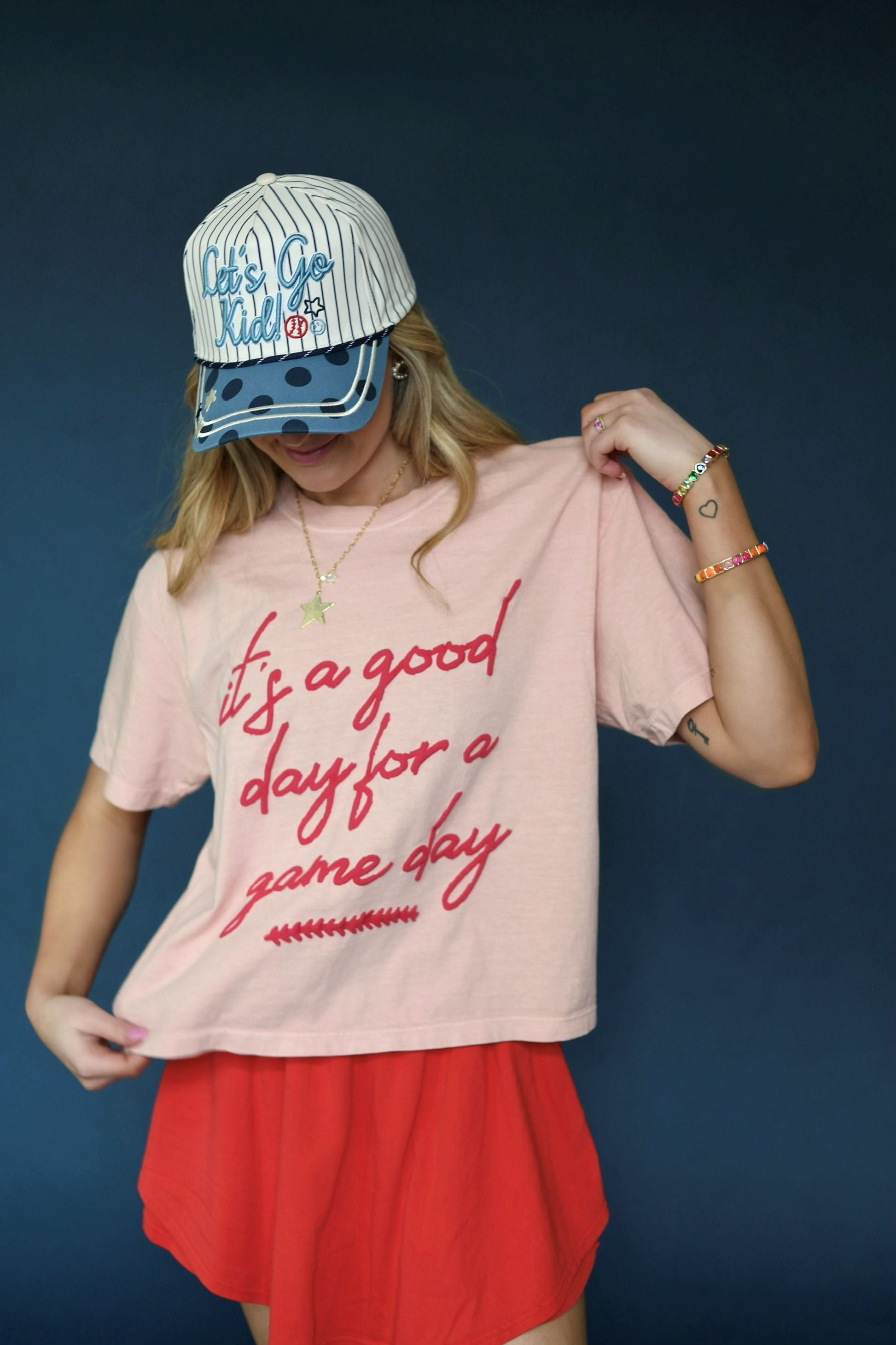 Good Day for Game Day Crop Tee