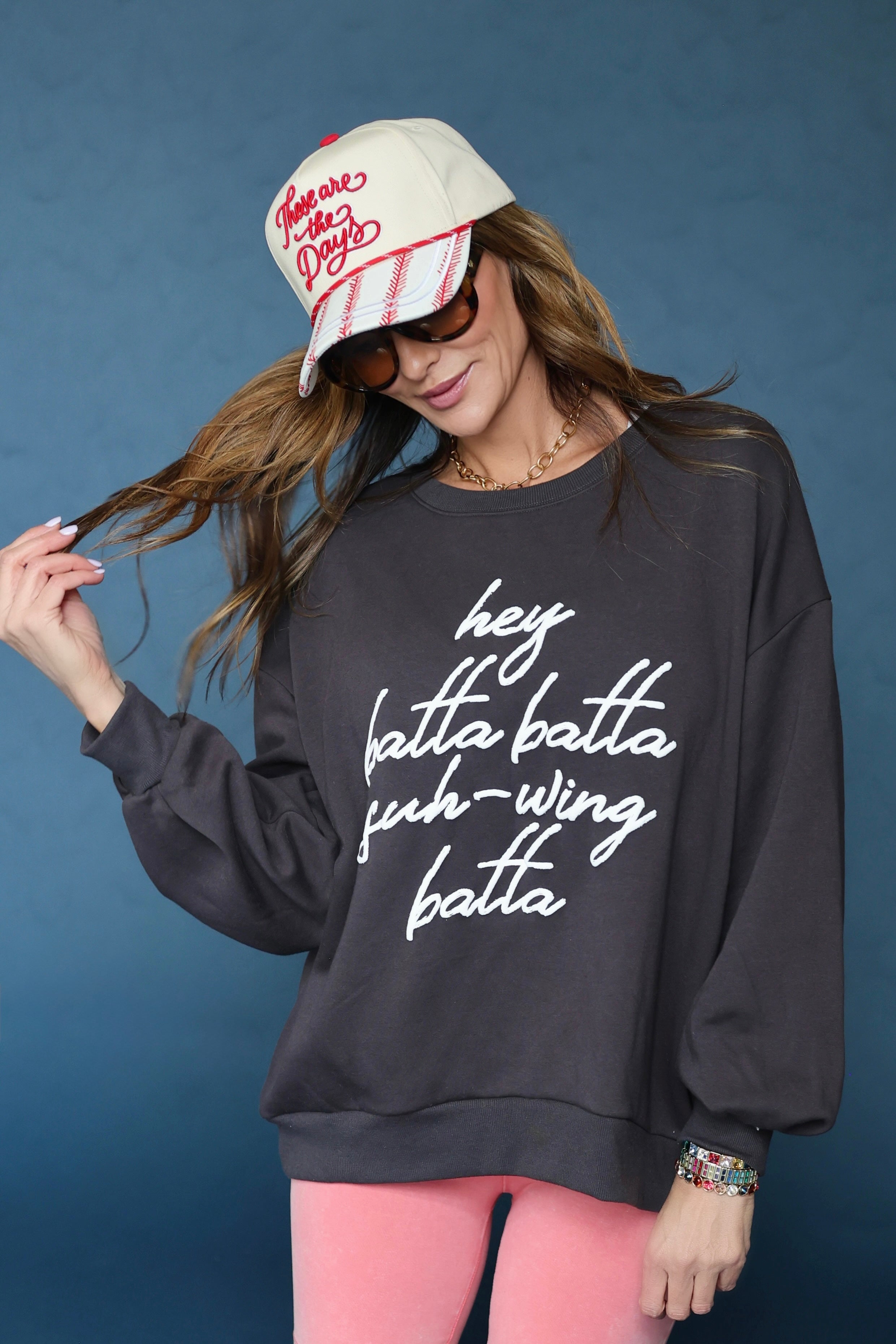 Hey Batta Swing Batta Puff P&P Sweatshirt