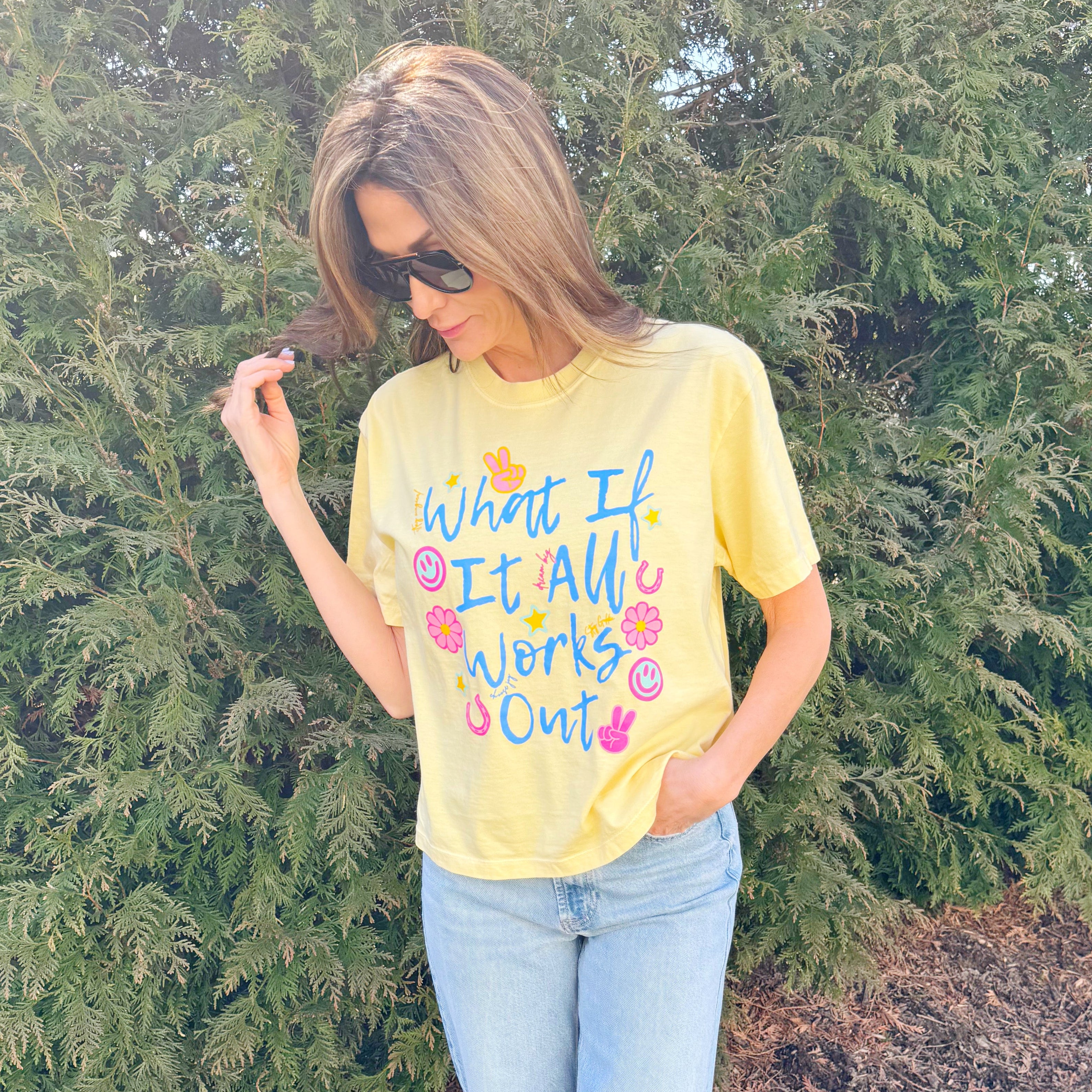 What If It All Works Out Cropped Tee