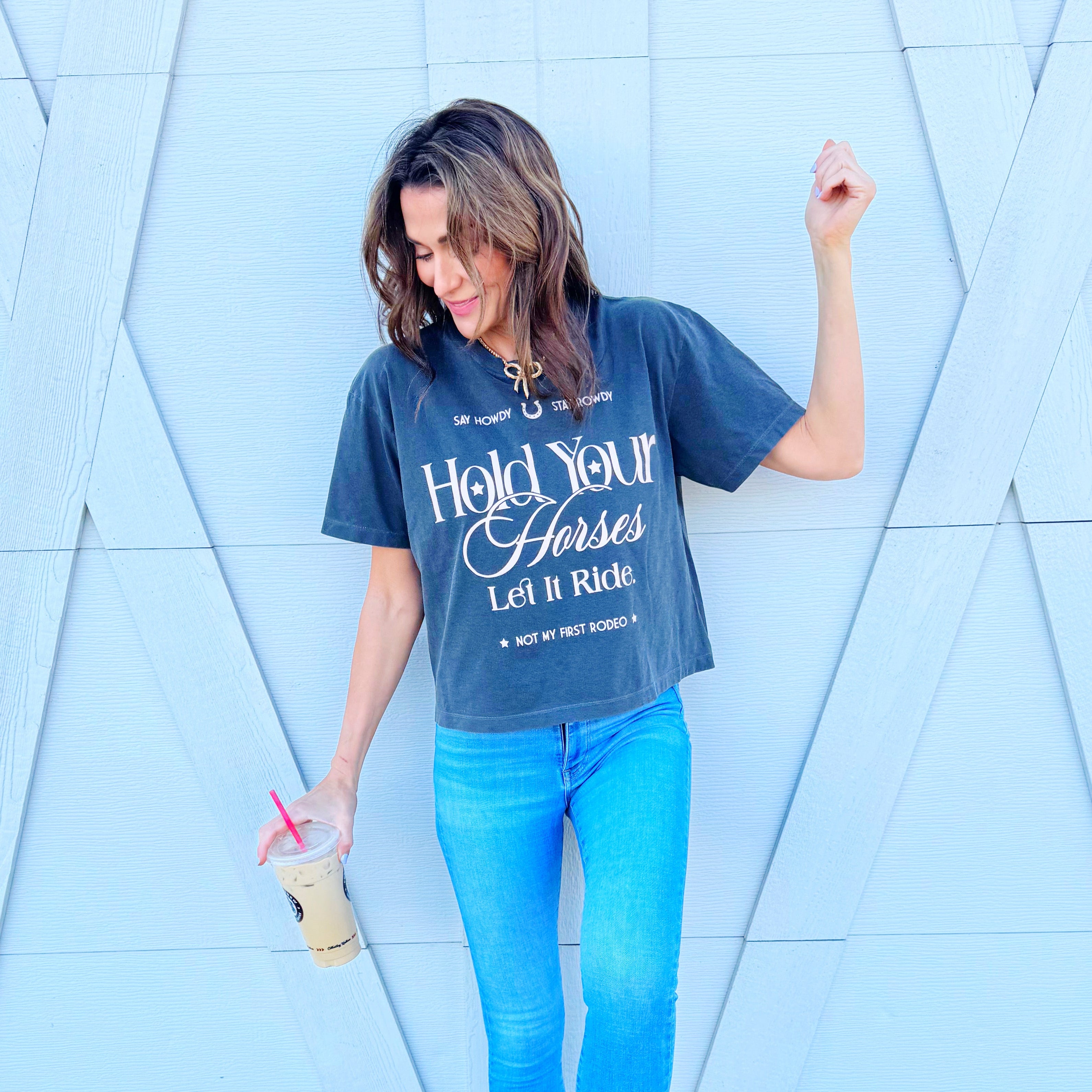 Let It Ride Cropped Tee