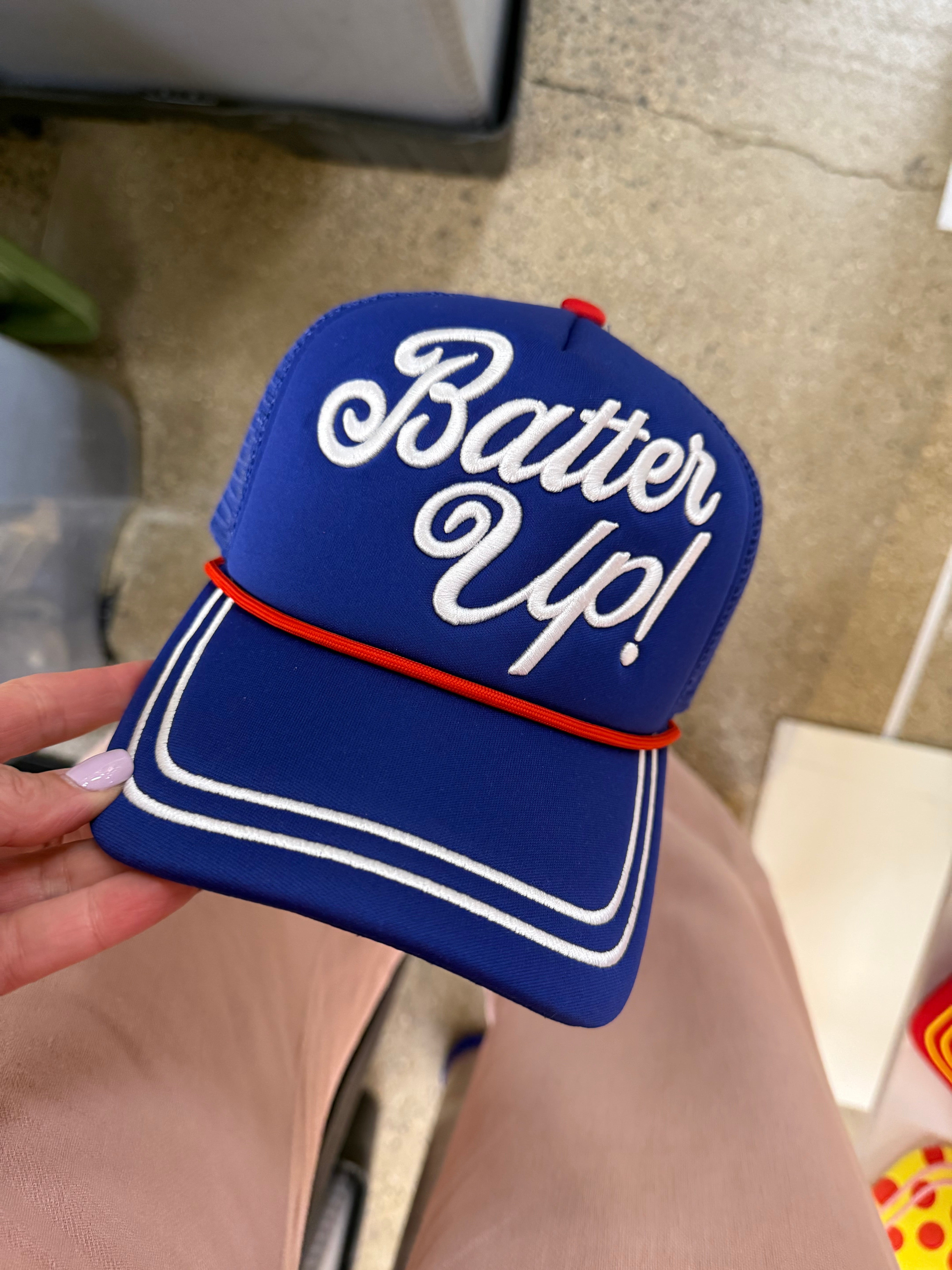 Navy Batter Up Hat- Pre Order