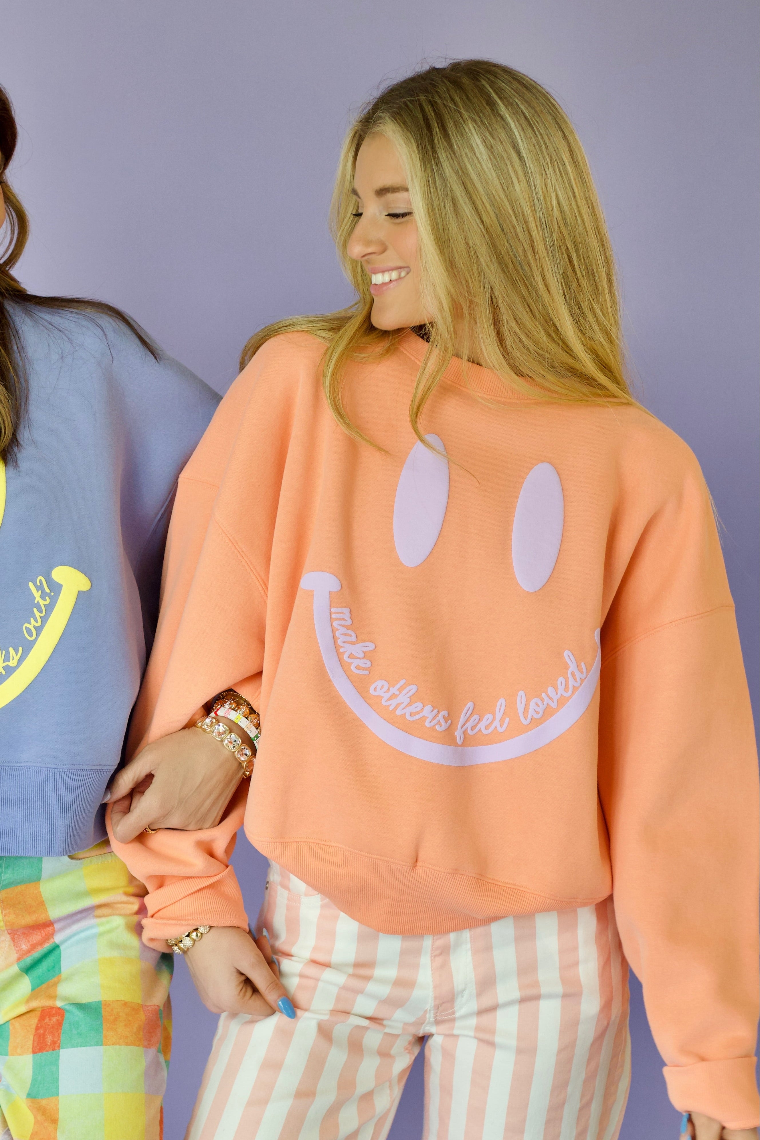 Smiley What if Crop Sweatshirt