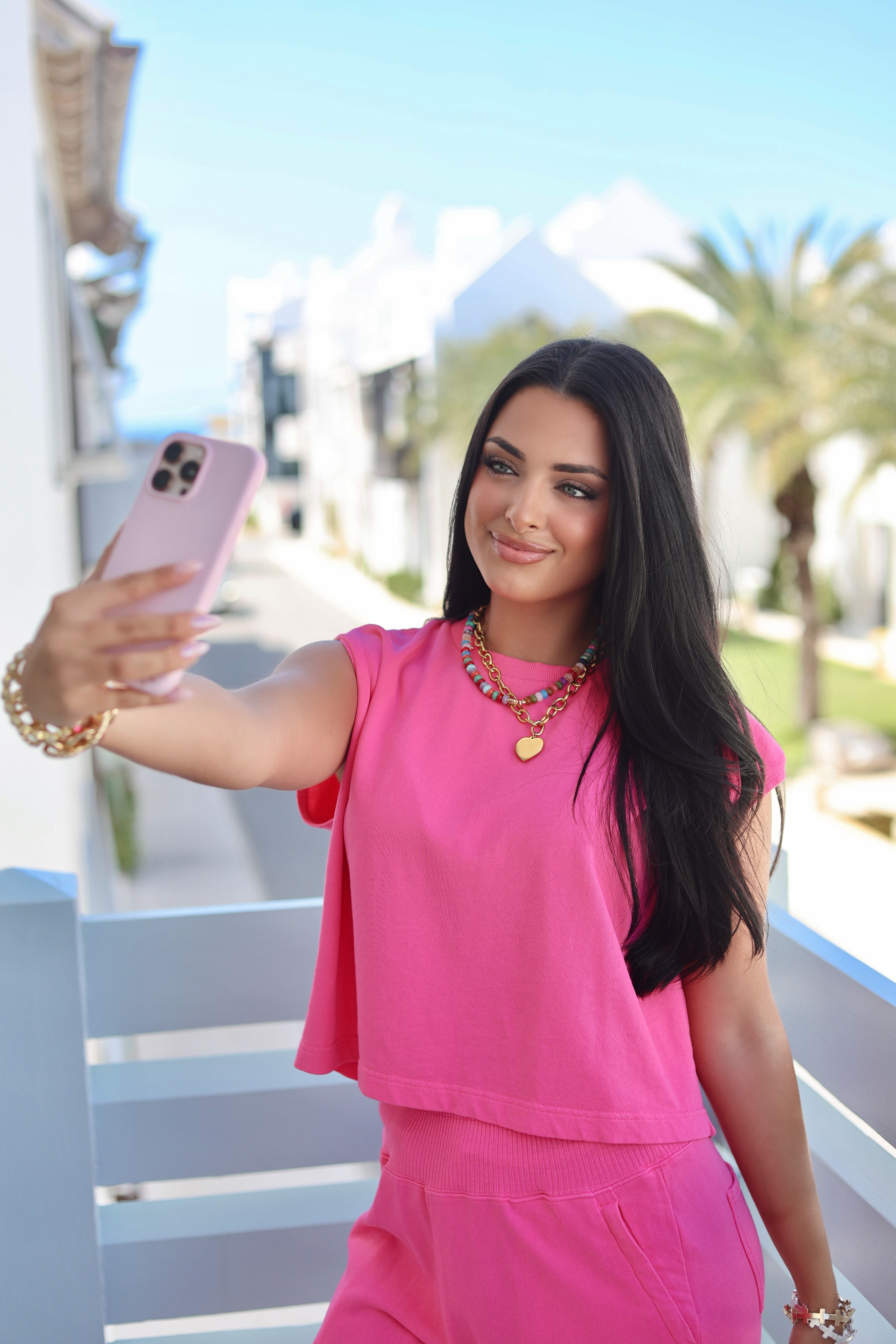 Bright Pink Tank