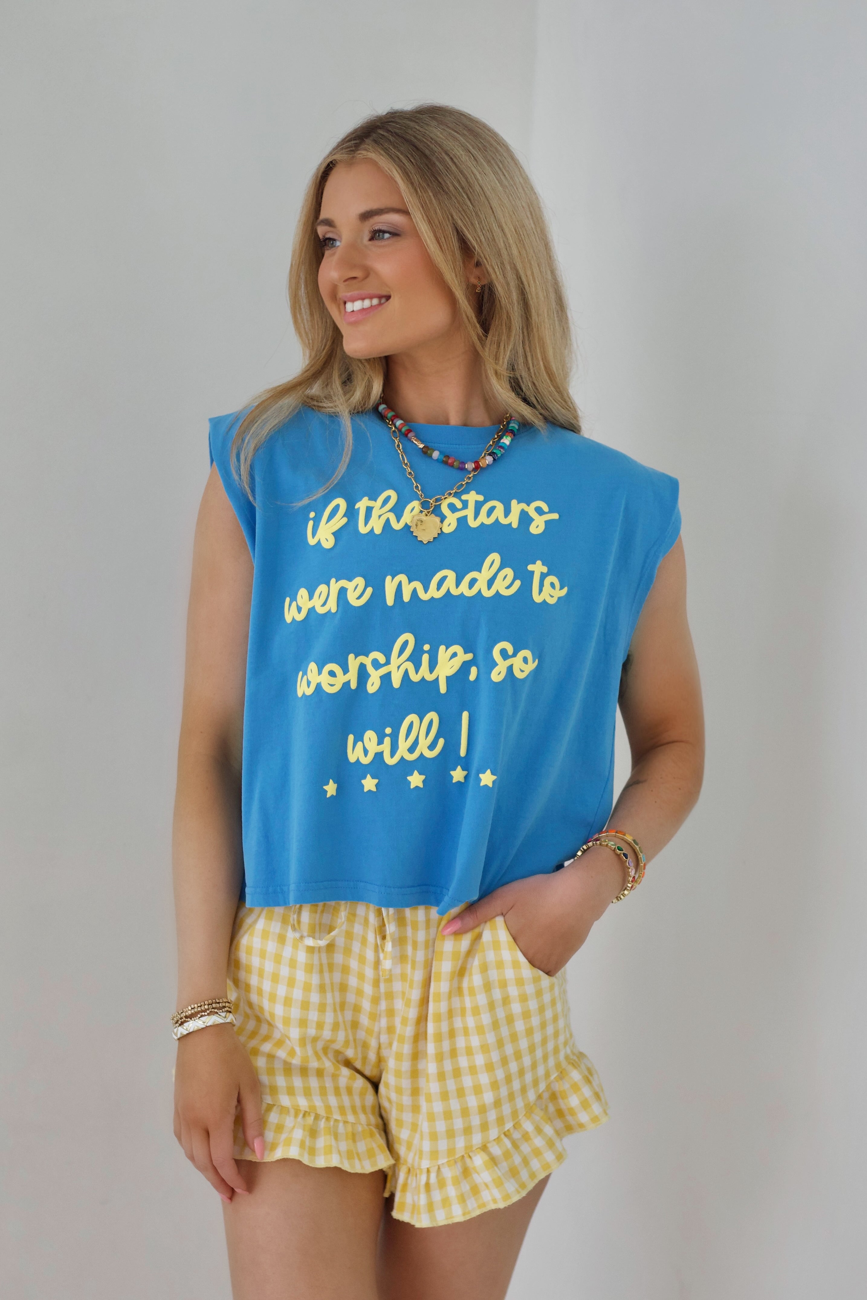Sunshine Gingham Ruffle Short - Pre Order