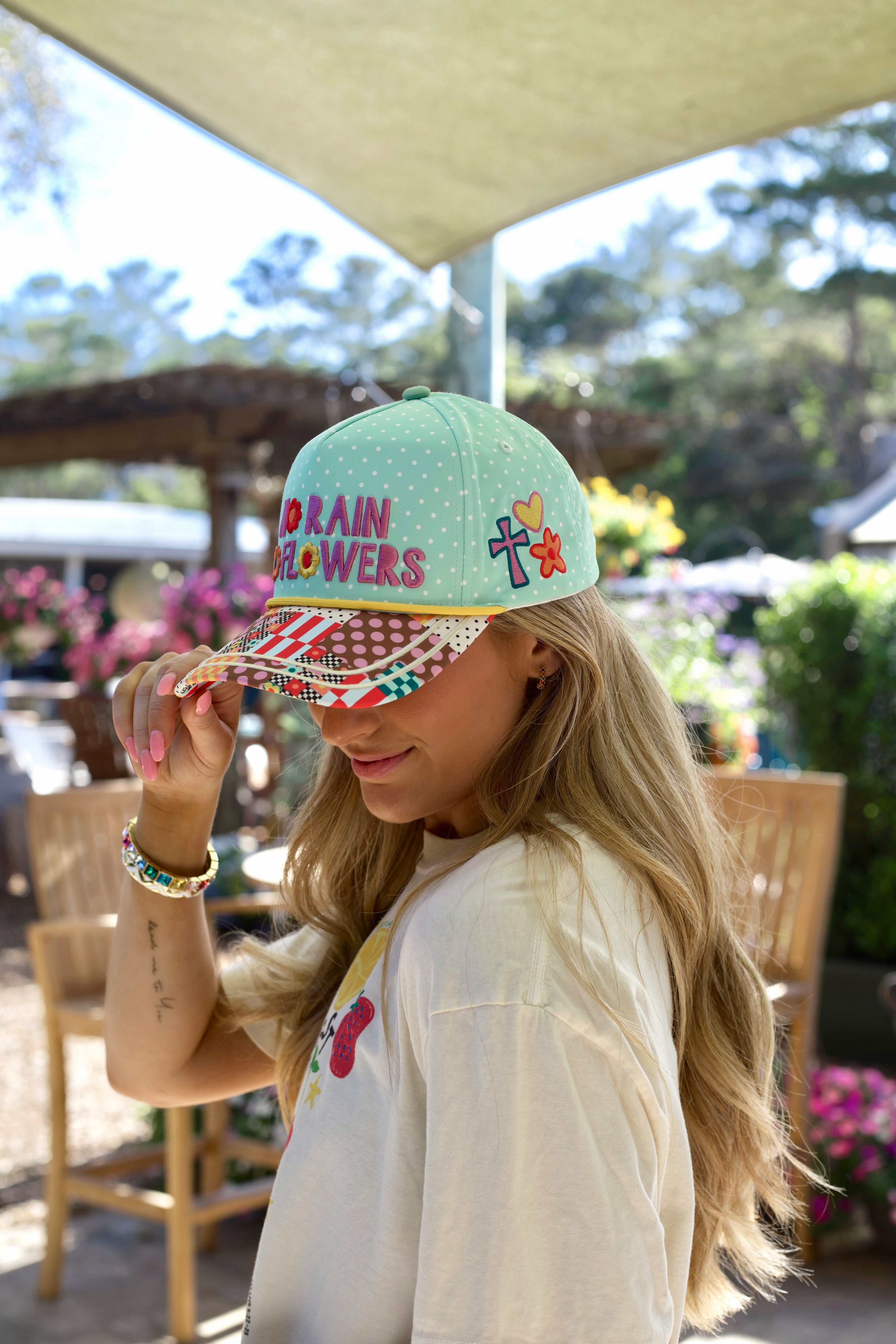 No Rain, No Flowers Hat