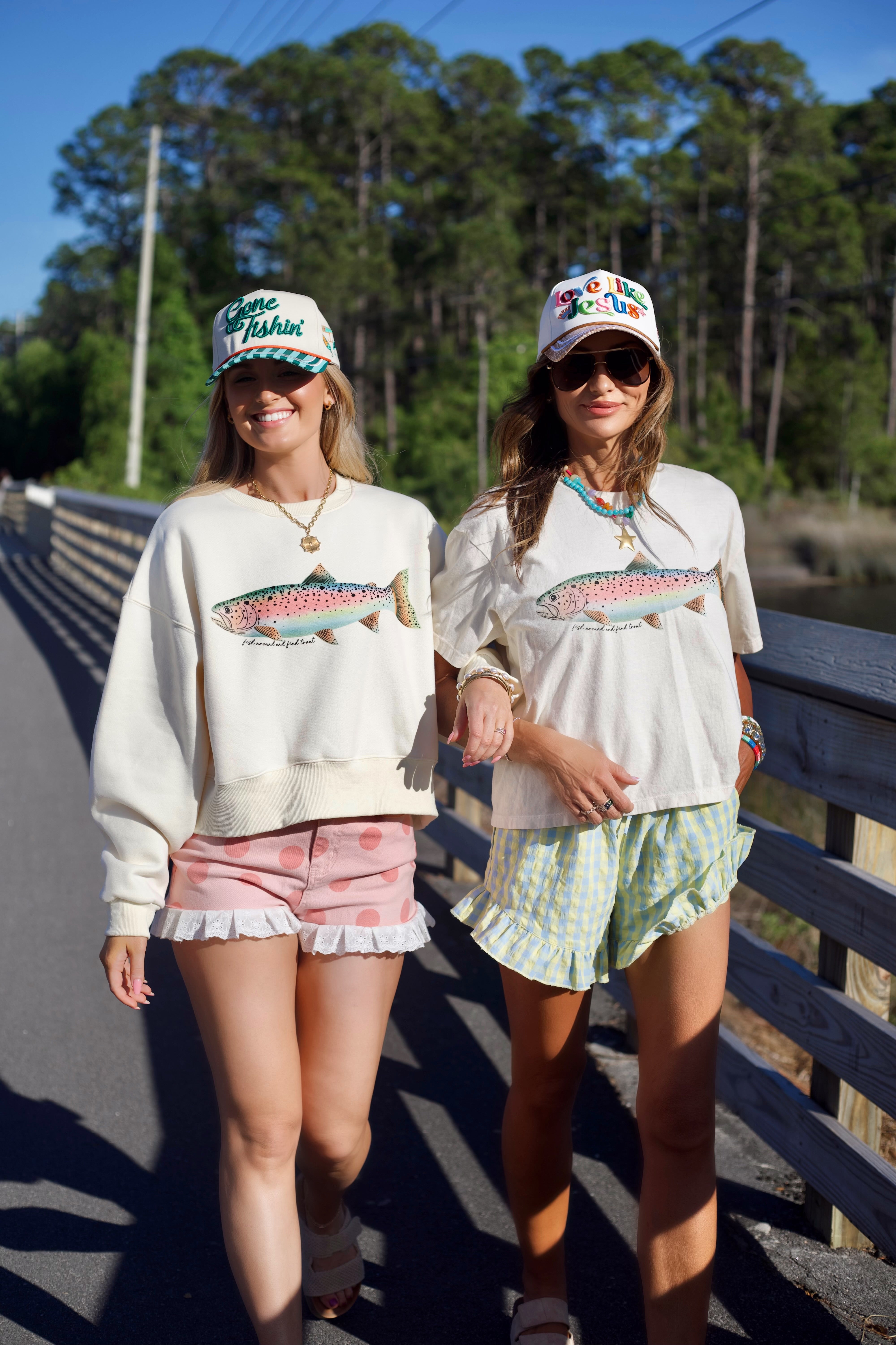 Rainbow Trout Crop Tee