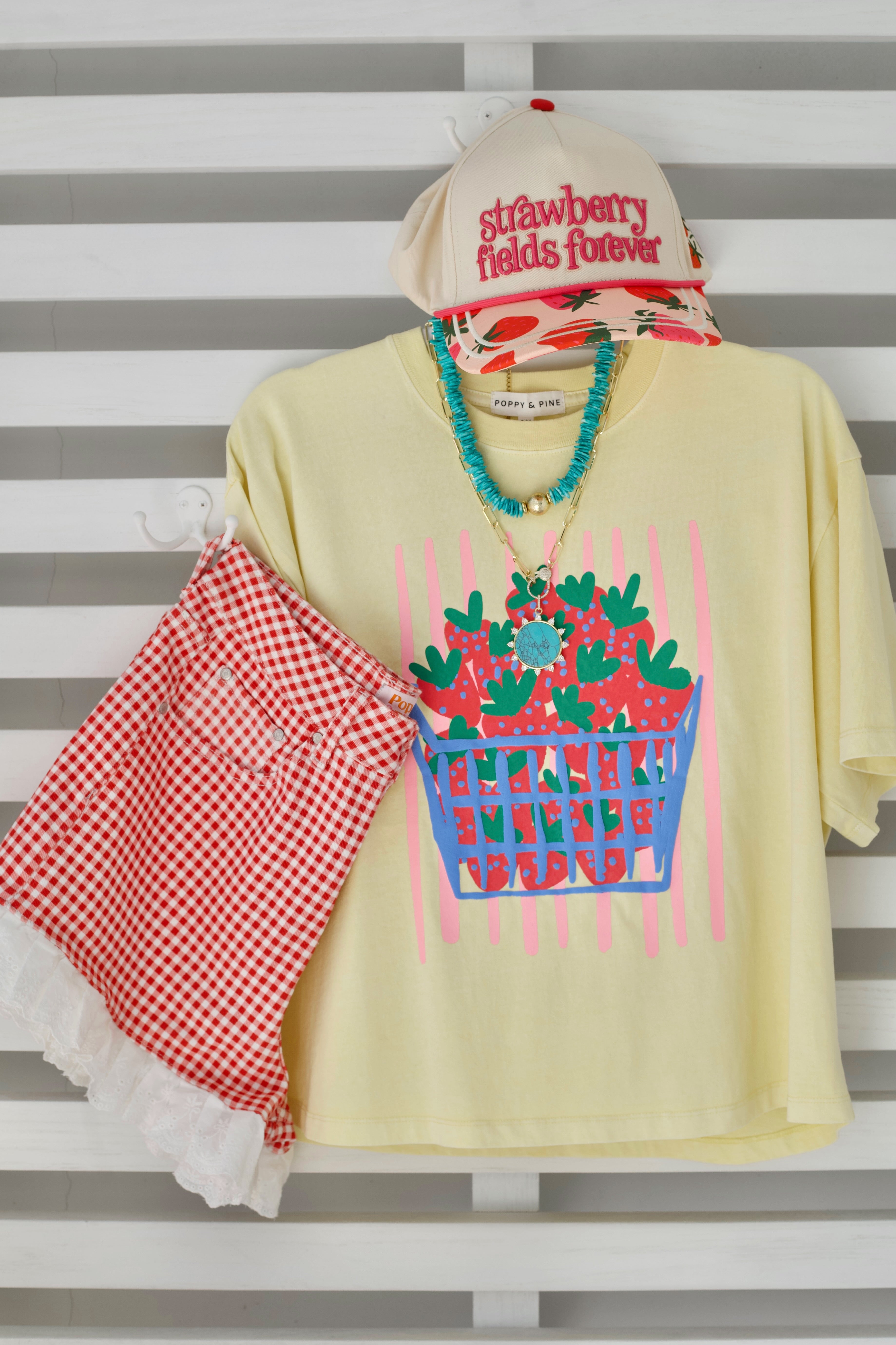 Strawberry Crop Tee- Pre Order