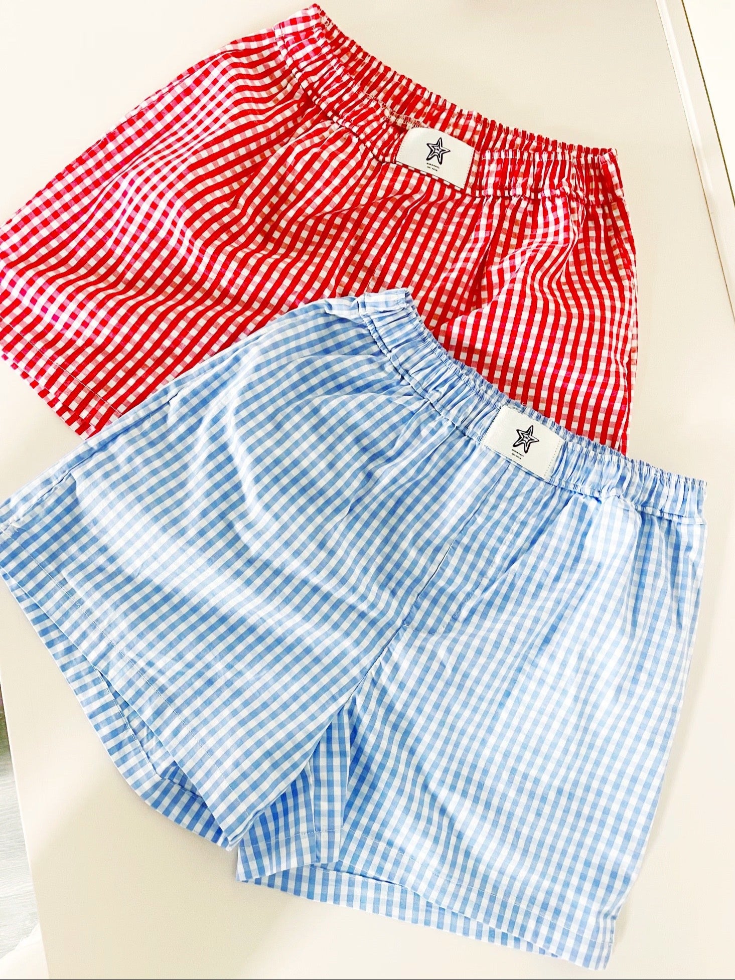 Gingham Check Boxer Shorts