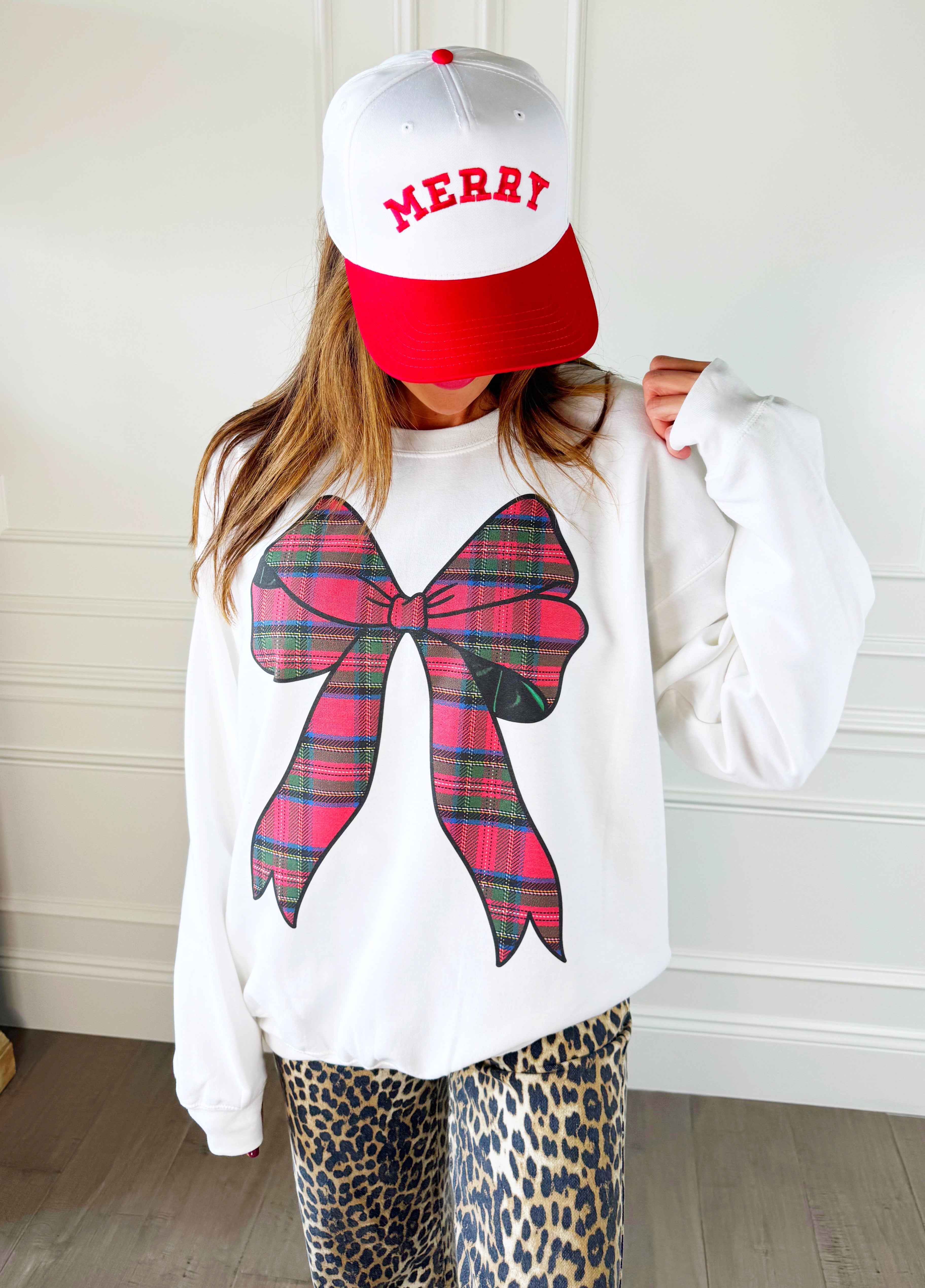 Tartan Bow Youth & Adult Sweatshirt