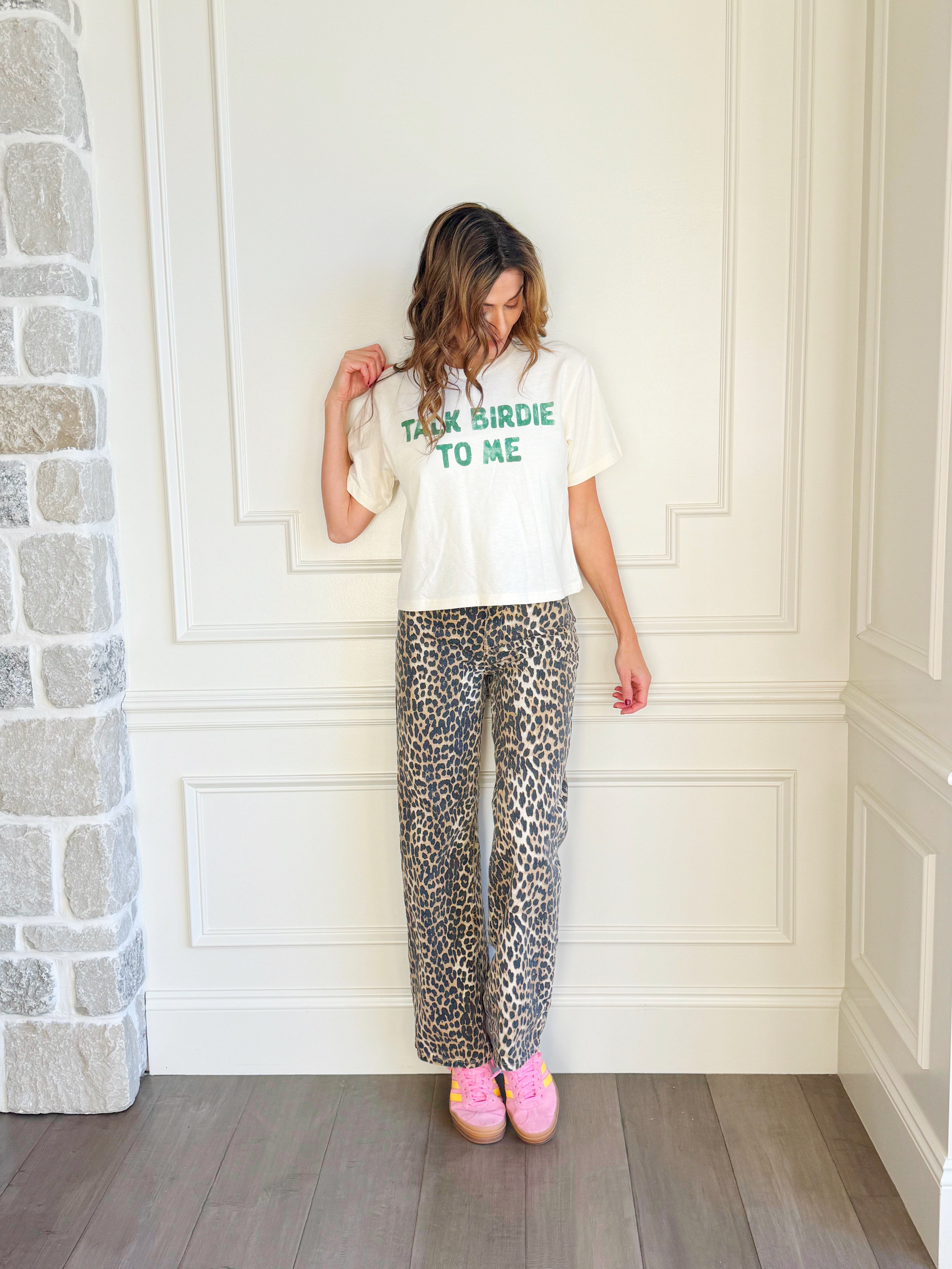 Talk Birdie To Me Crop Tee