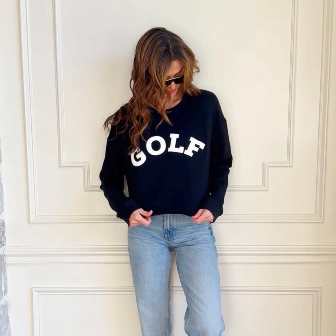 Puff Golf Cropped Sweatshirt