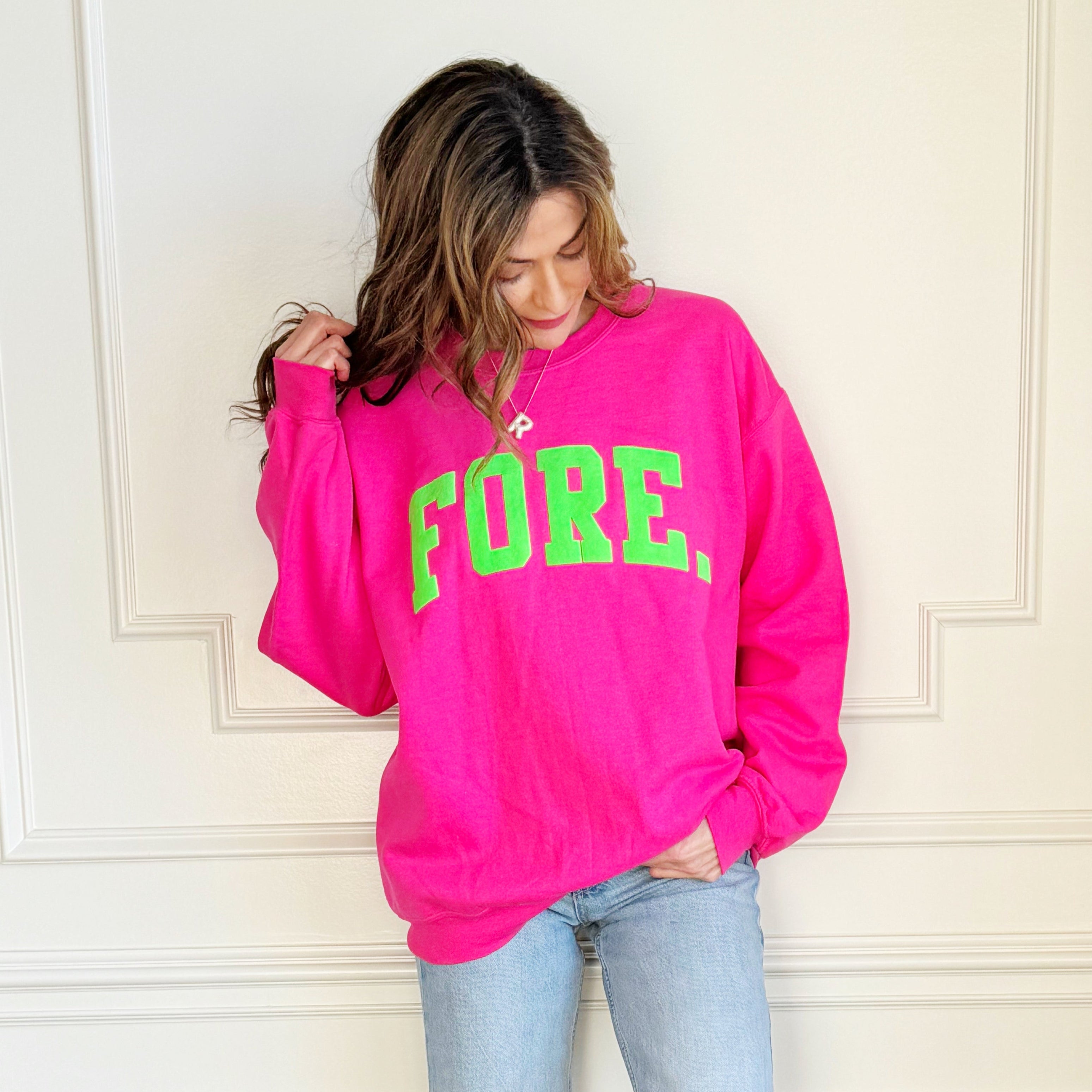Puff Fore Pink Sweatshirt