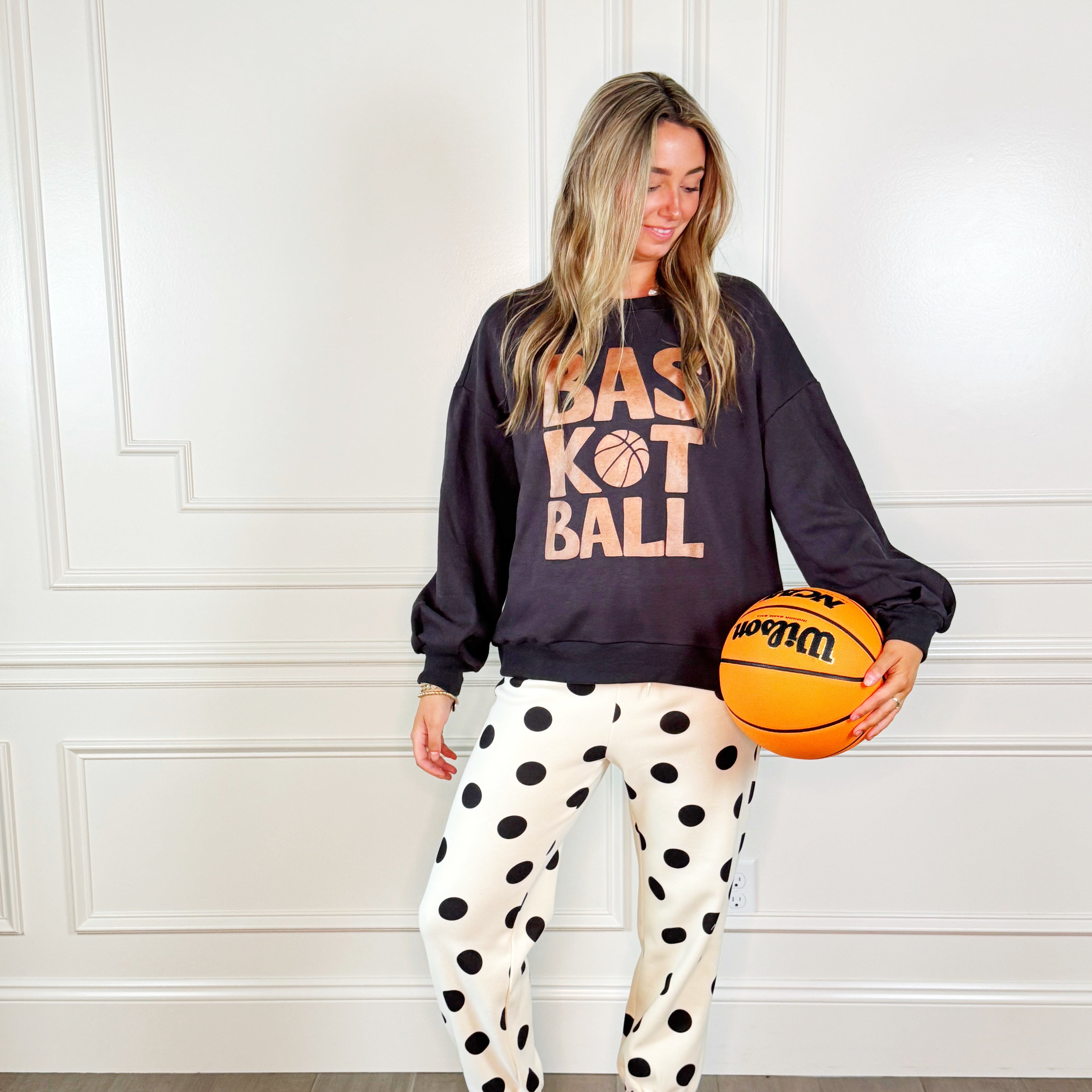 Copper Basketball Poppy & Pine Sweatshirt