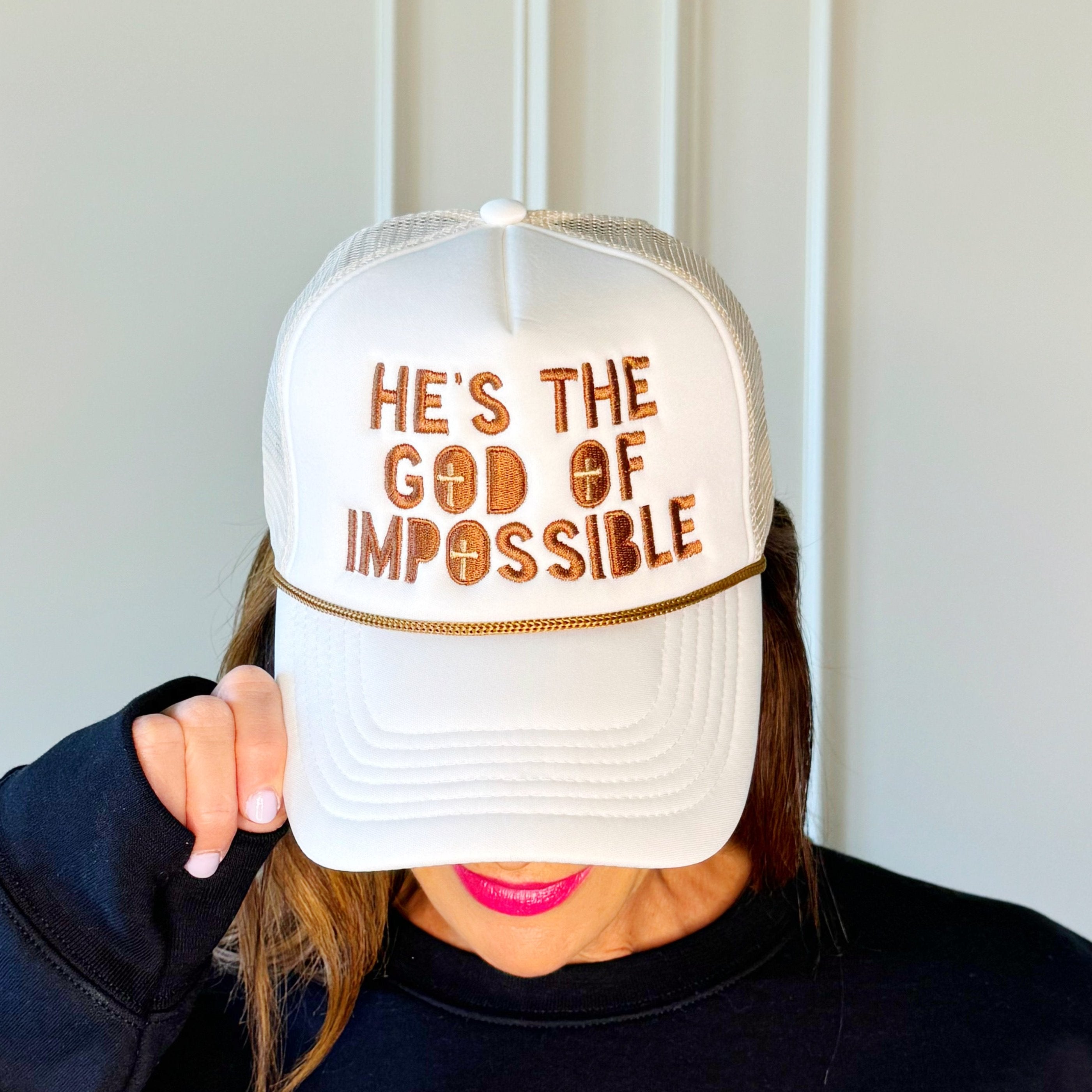 He's The God of Impossible Trucker Hat