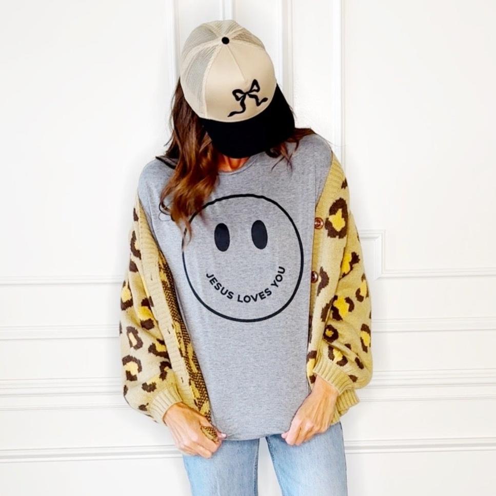Smiley Jesus Loves You Youth & Adult Tee
