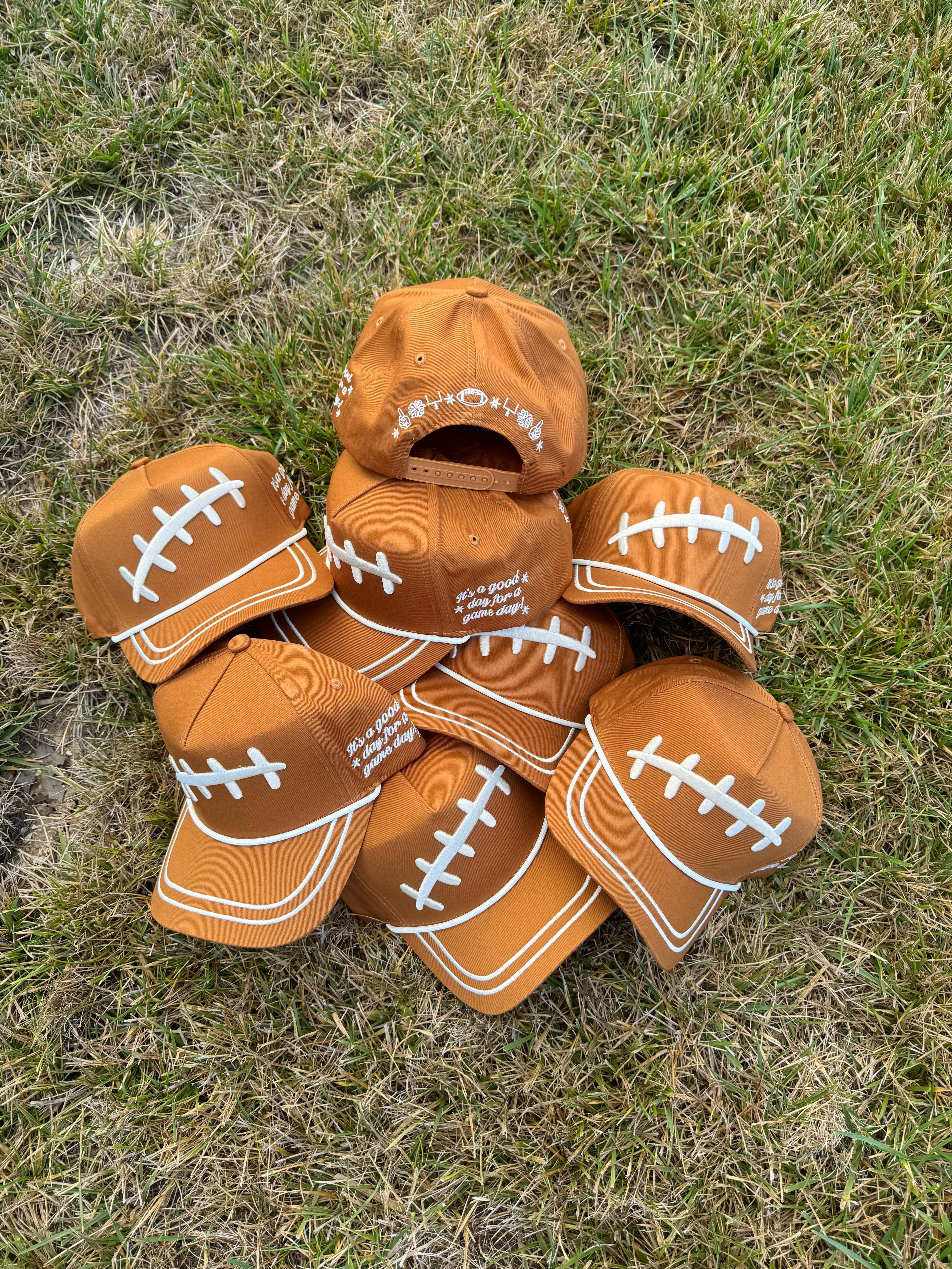Football Laces Puff Hat