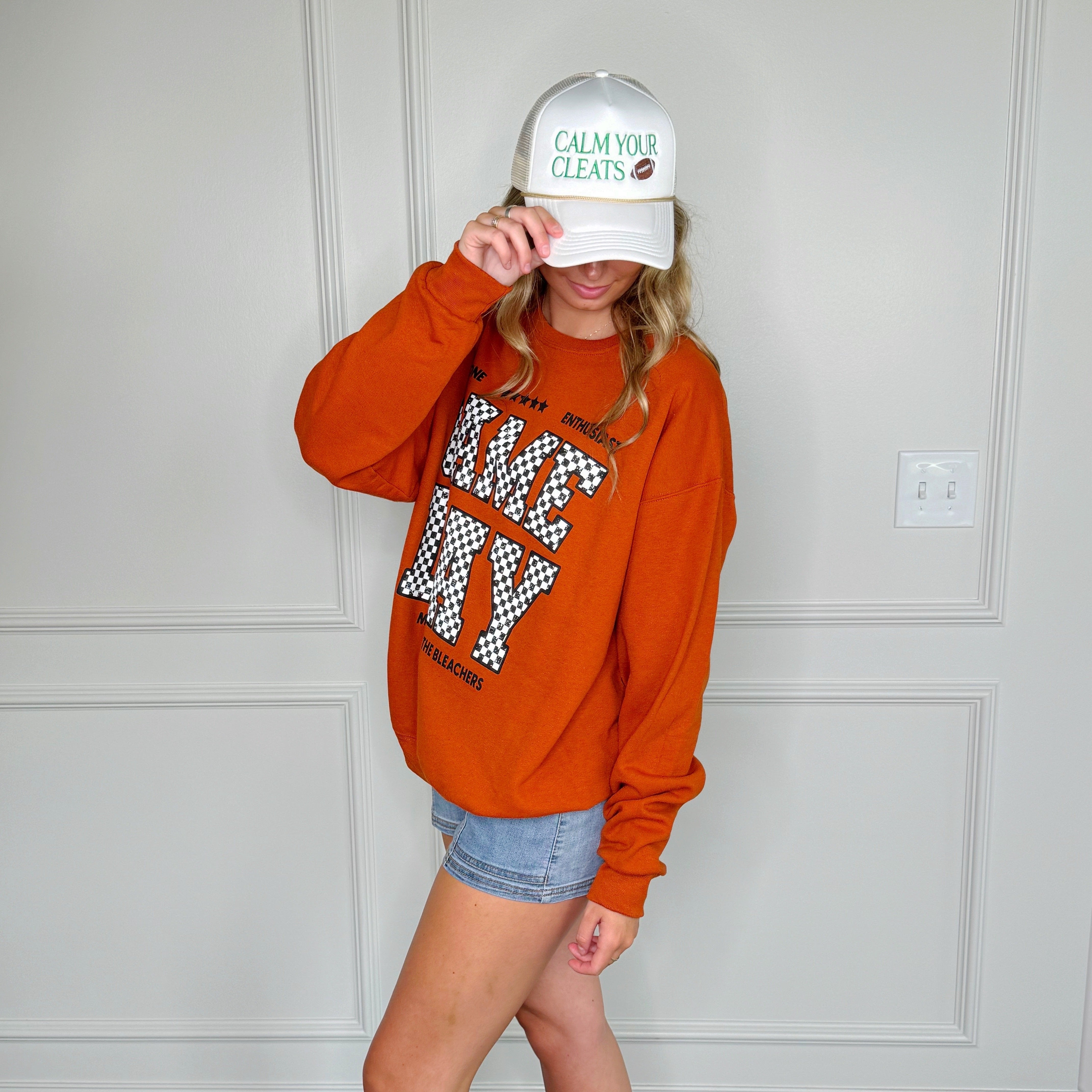 Checker Game Day Y&A Sweatshirt