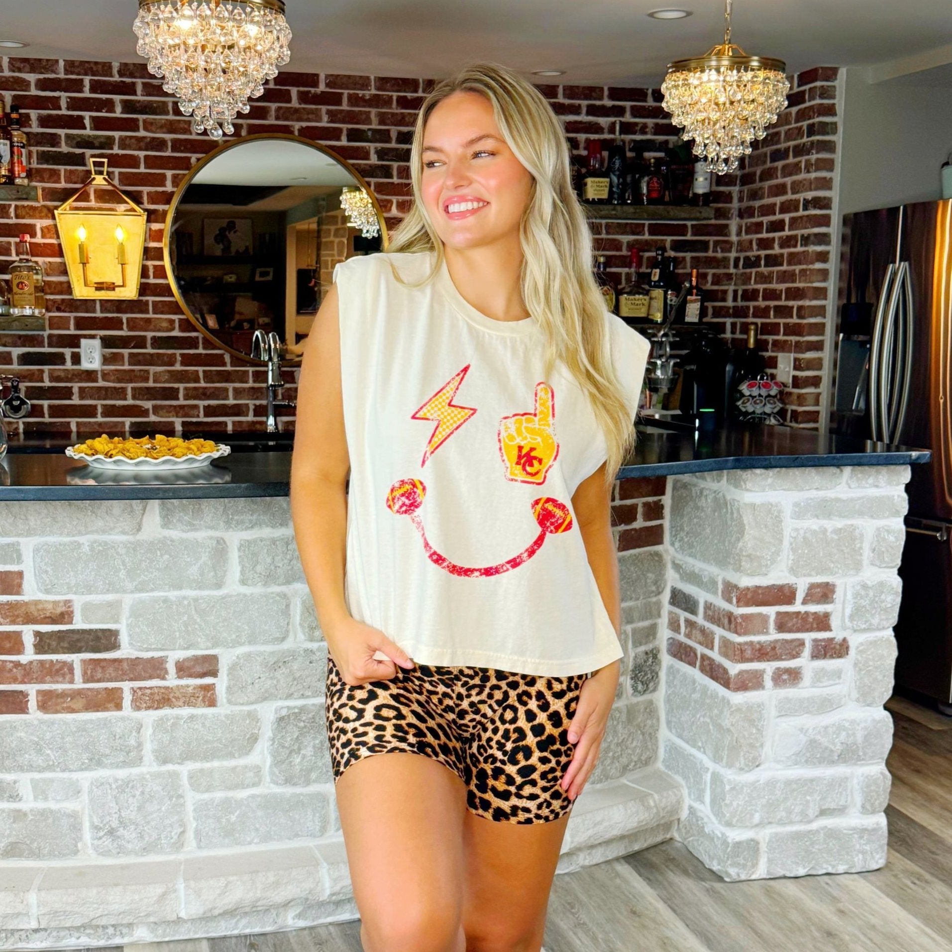 KC Smiley Muscle Tee