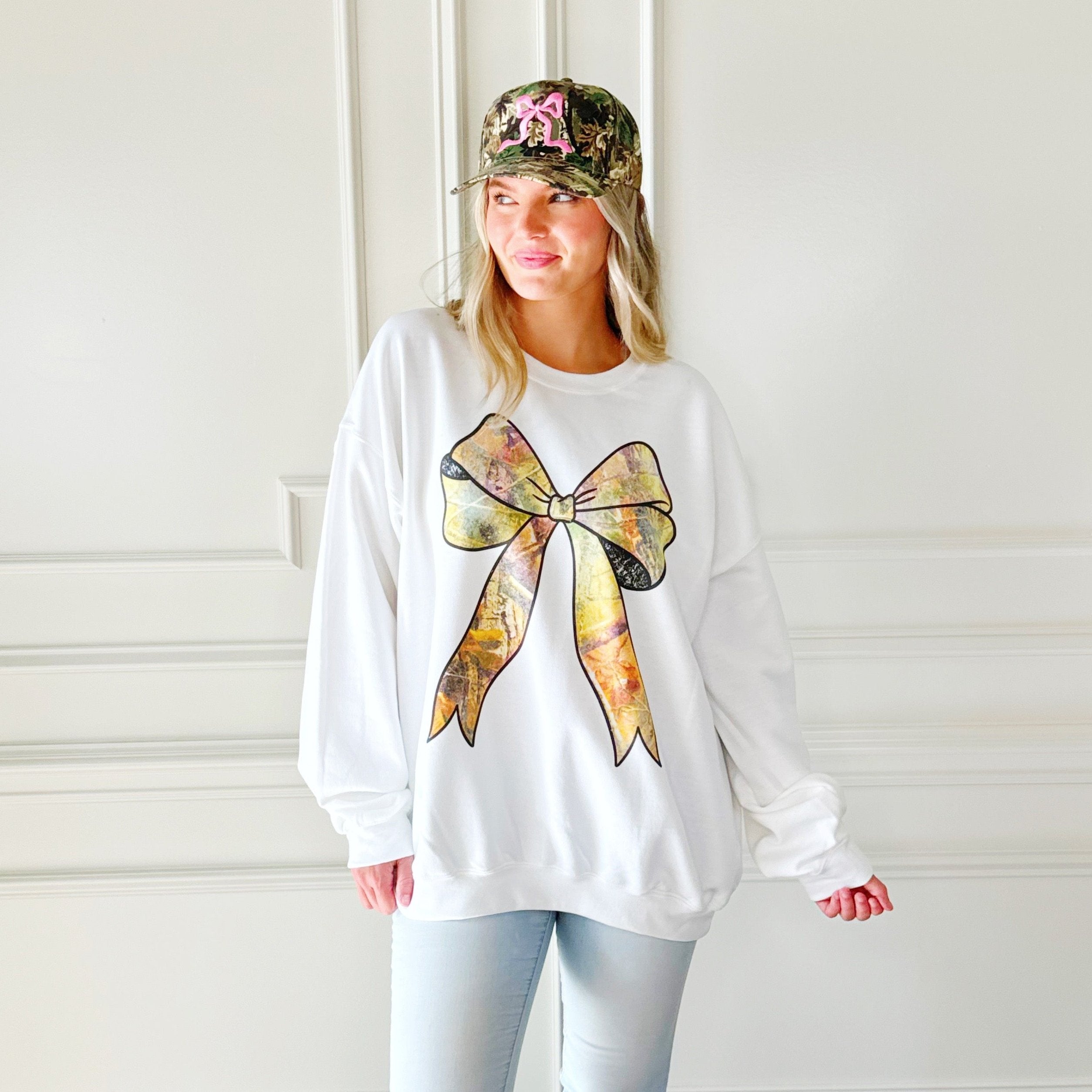 Camo Bow Youth & Adult Sweatshirt