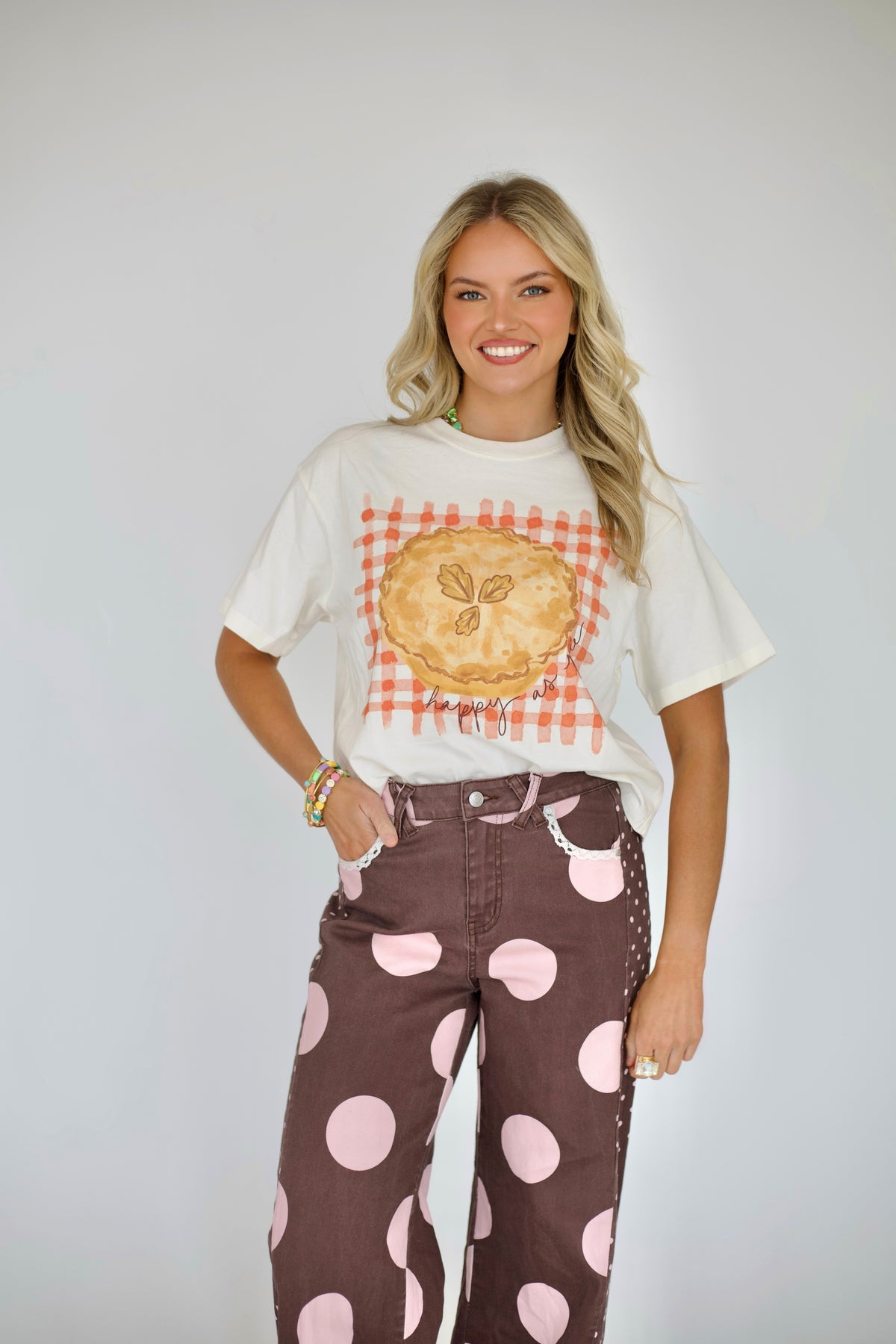 Happy As Pie Crop Tee