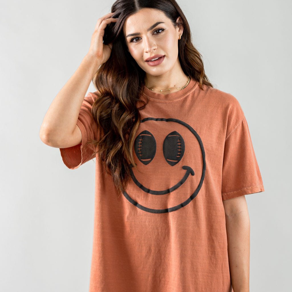 Puff Football Smiley Tee
