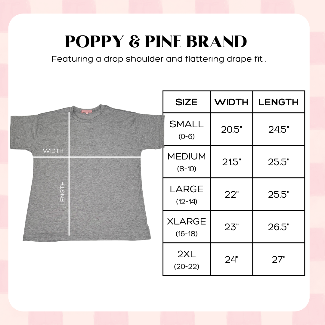 Worth a Shot Poppy & Pine Tee