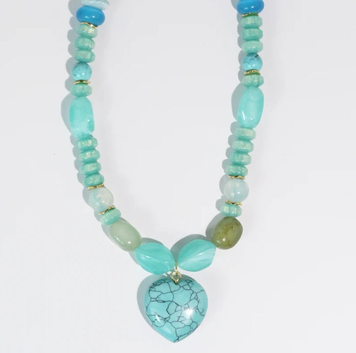 Ocean Heart Necklace