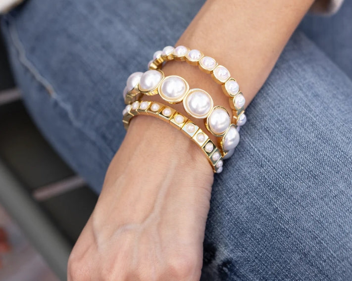 All the Pearls Bracelet Stack Set