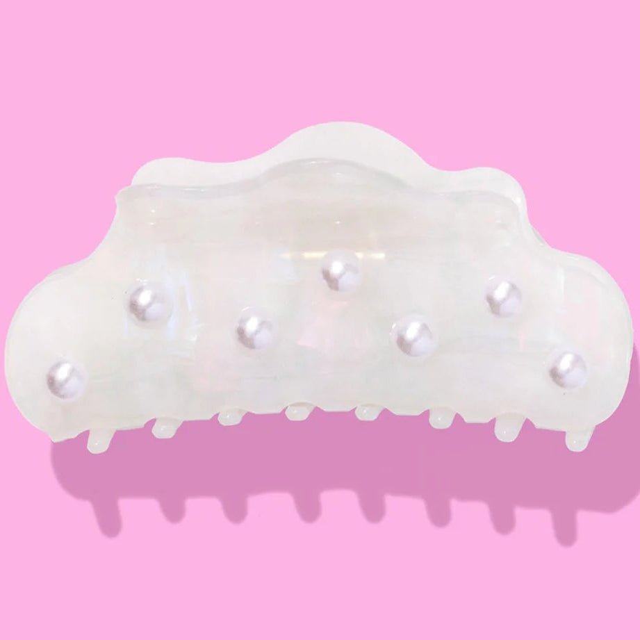Iridescent + Pearl Hair Clip