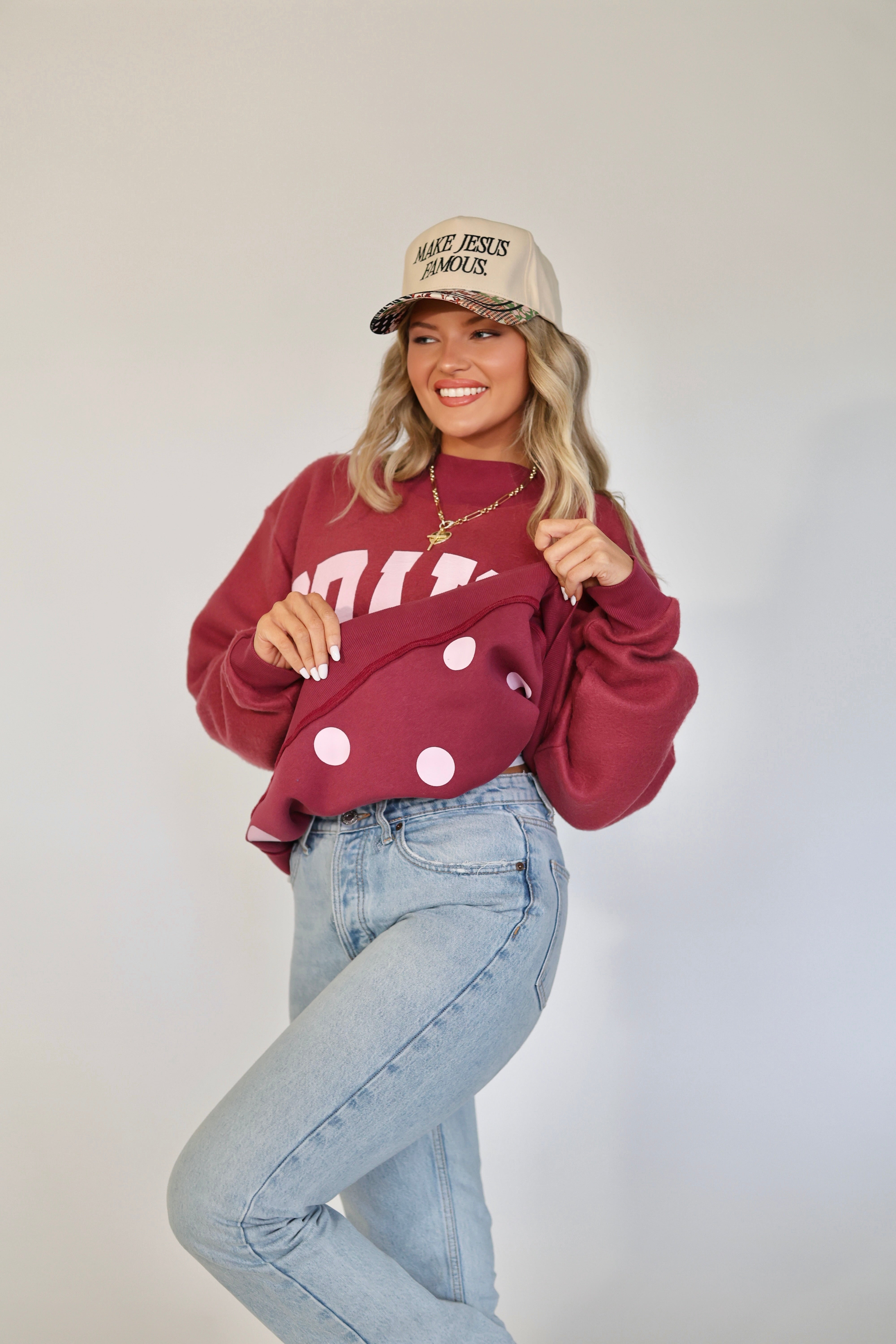 Praise God 2-Sided Mock Sweatshirt - Pre Order!