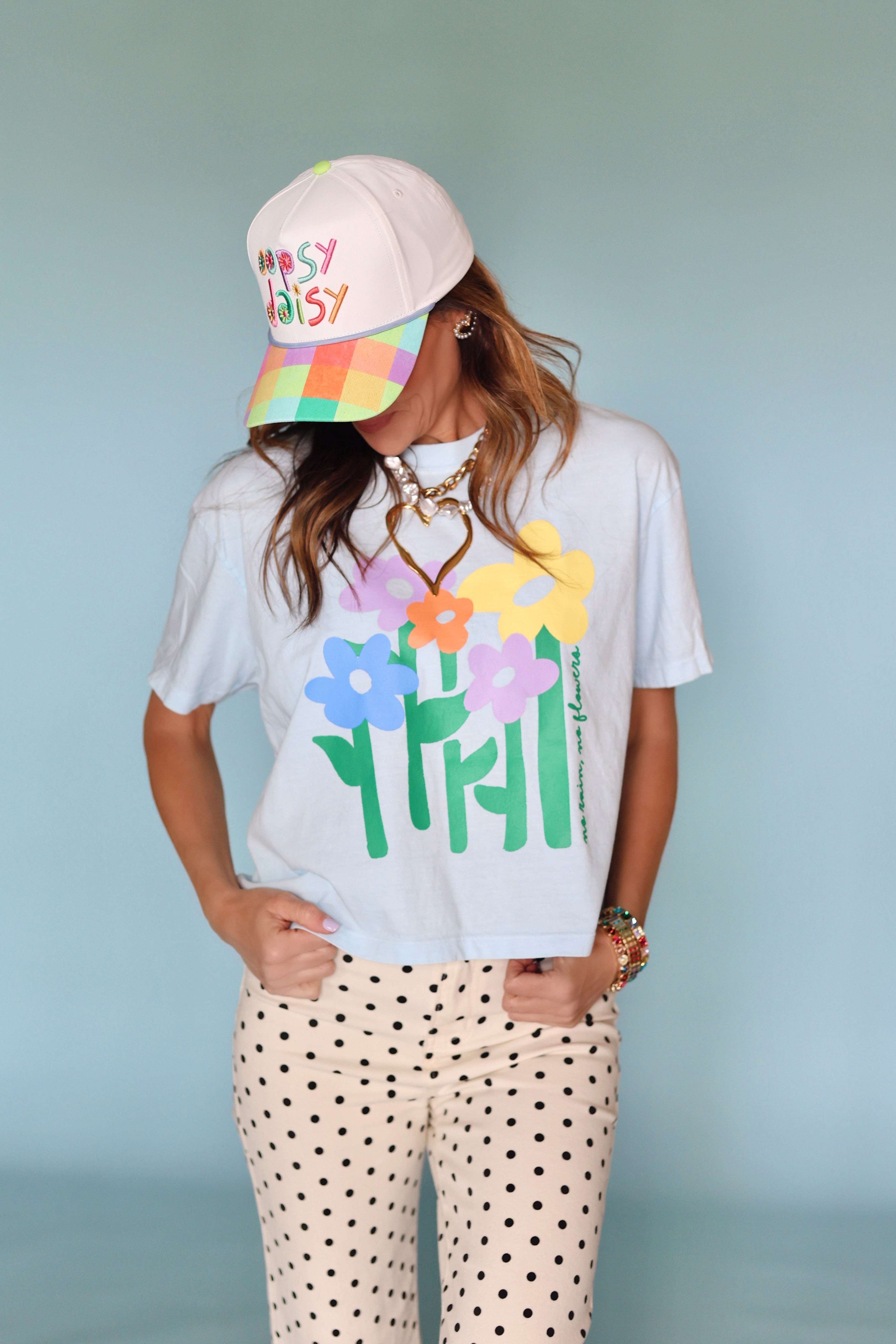 No Rain, No flowers Crop Tee
