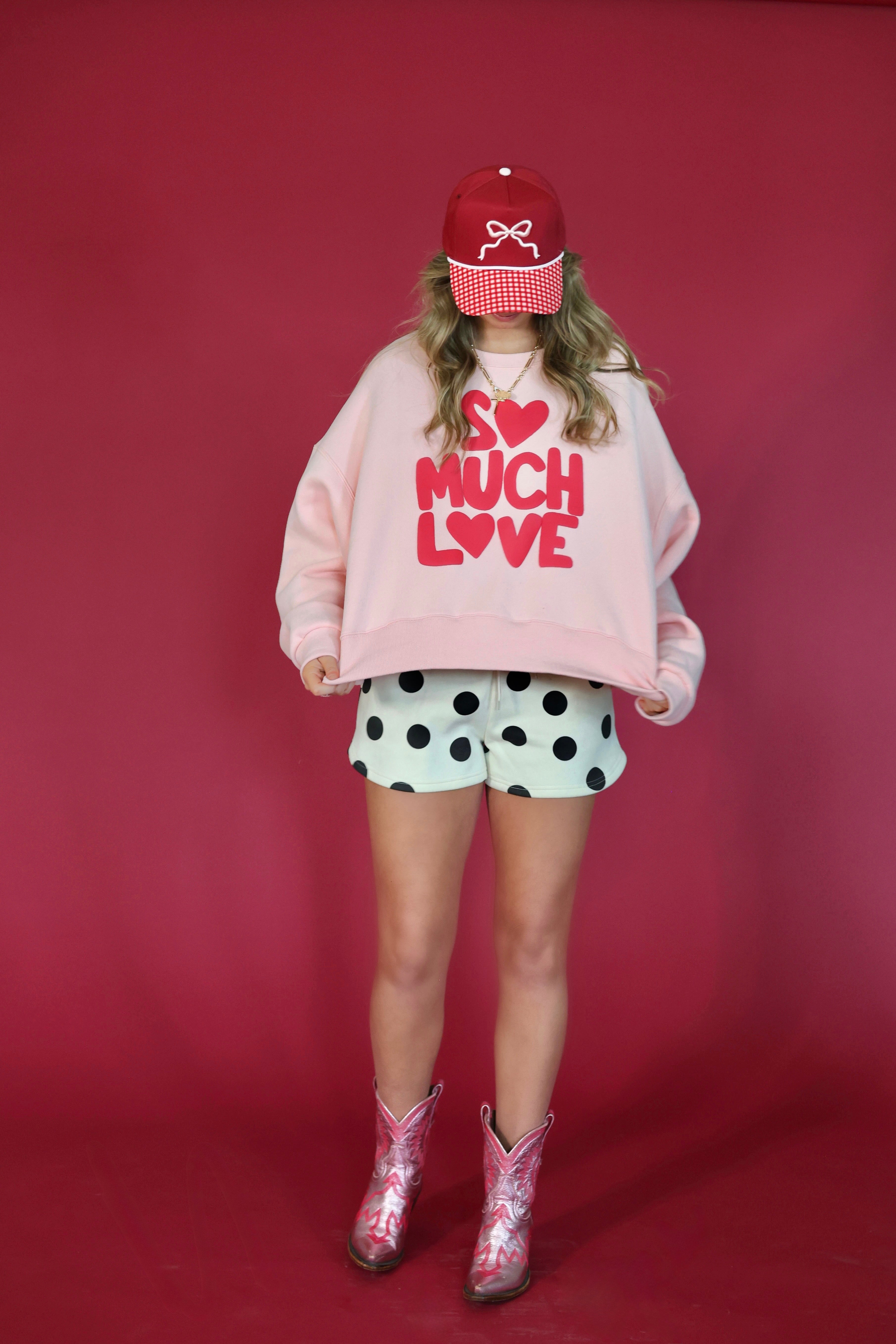 So Much Love Crop Sweatshirt