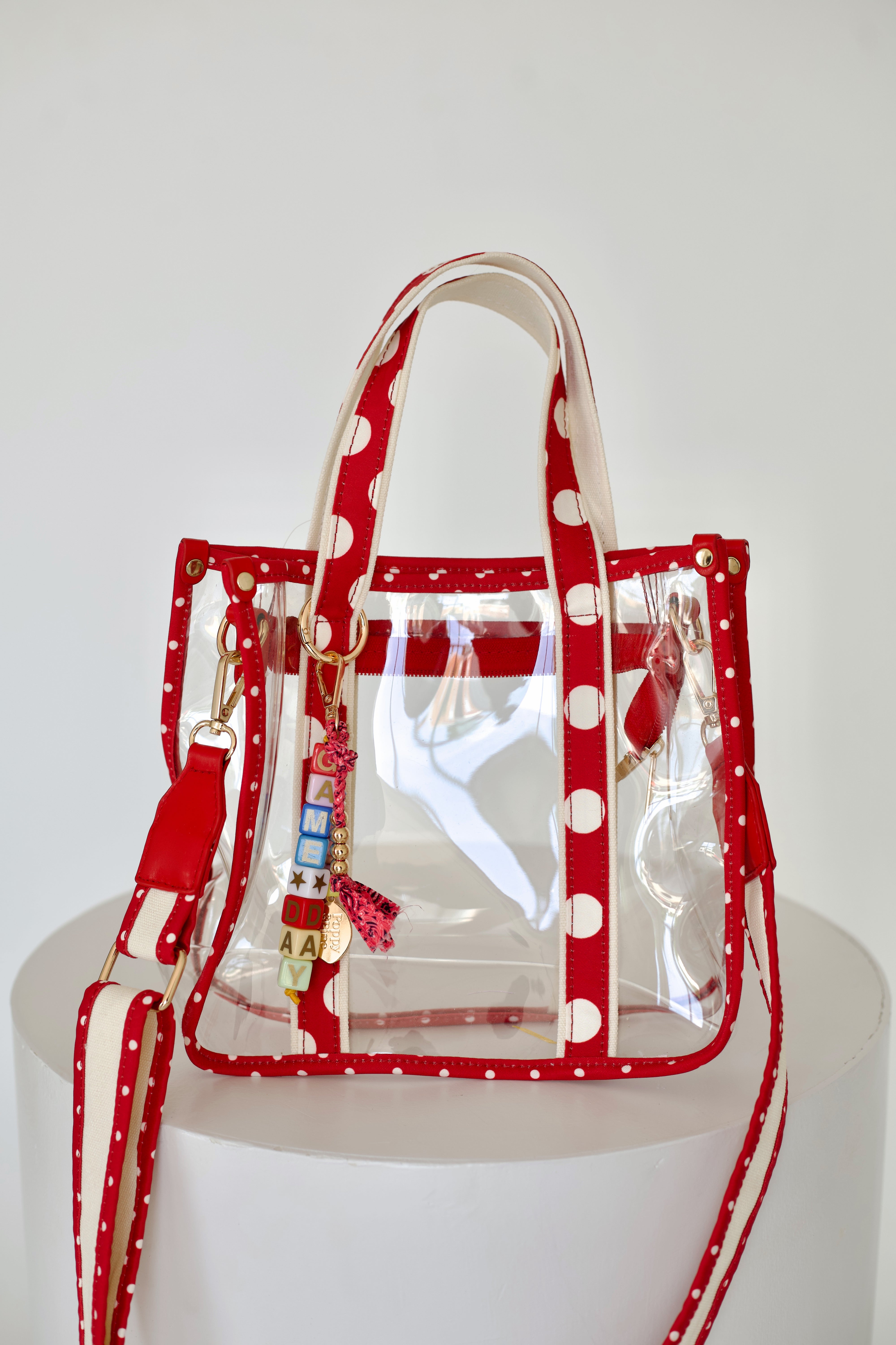 Game Day Clear Stadium Tote - Red- PRE-SALE SHIP DATE 9/11**