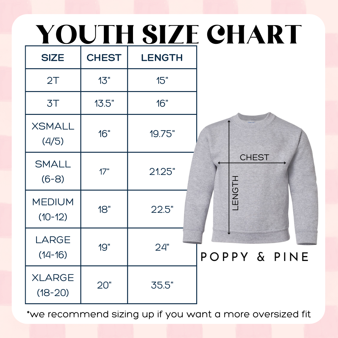 Holiday Bow Collage Youth Sweatshirt