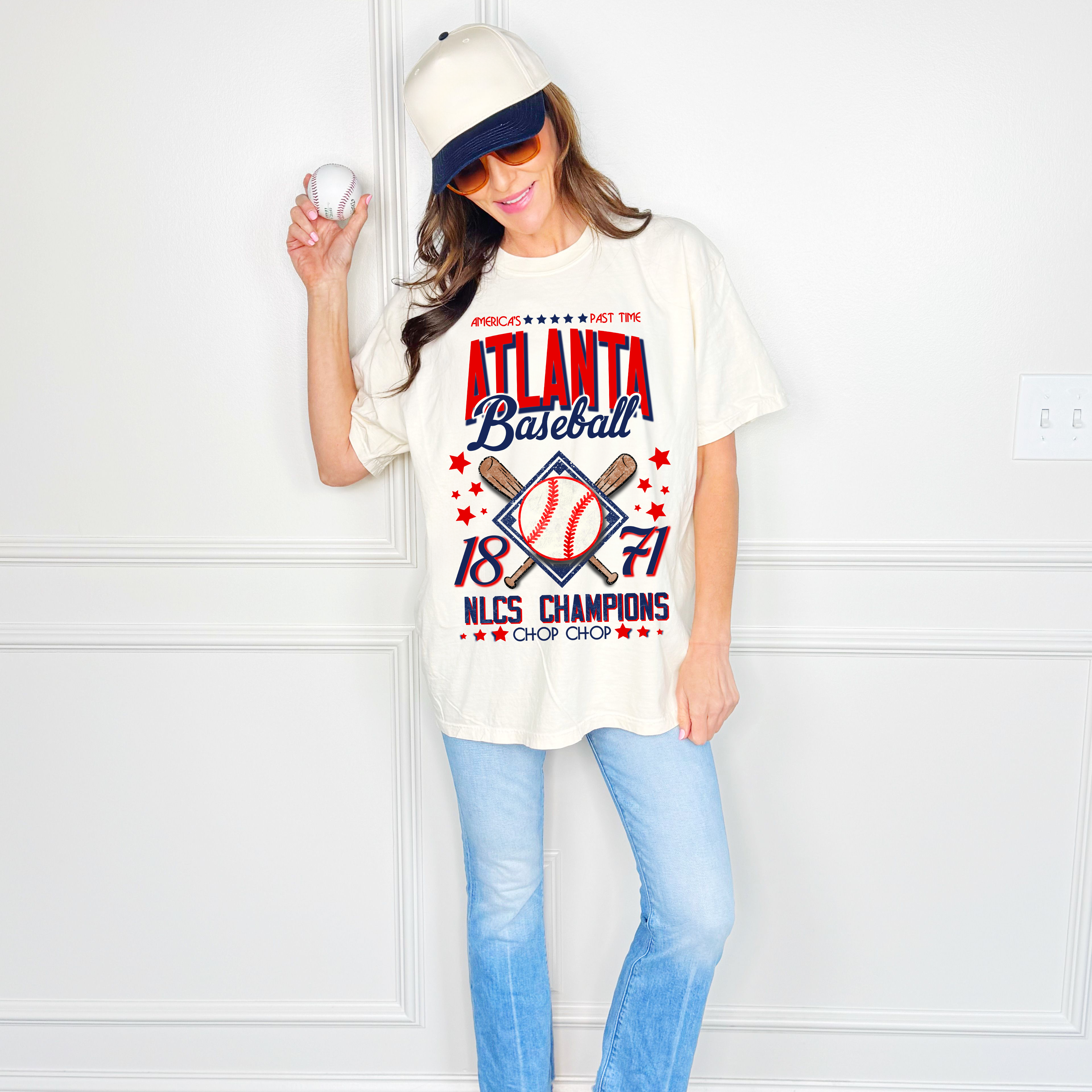 Atlanta Vintage Baseball Tee
