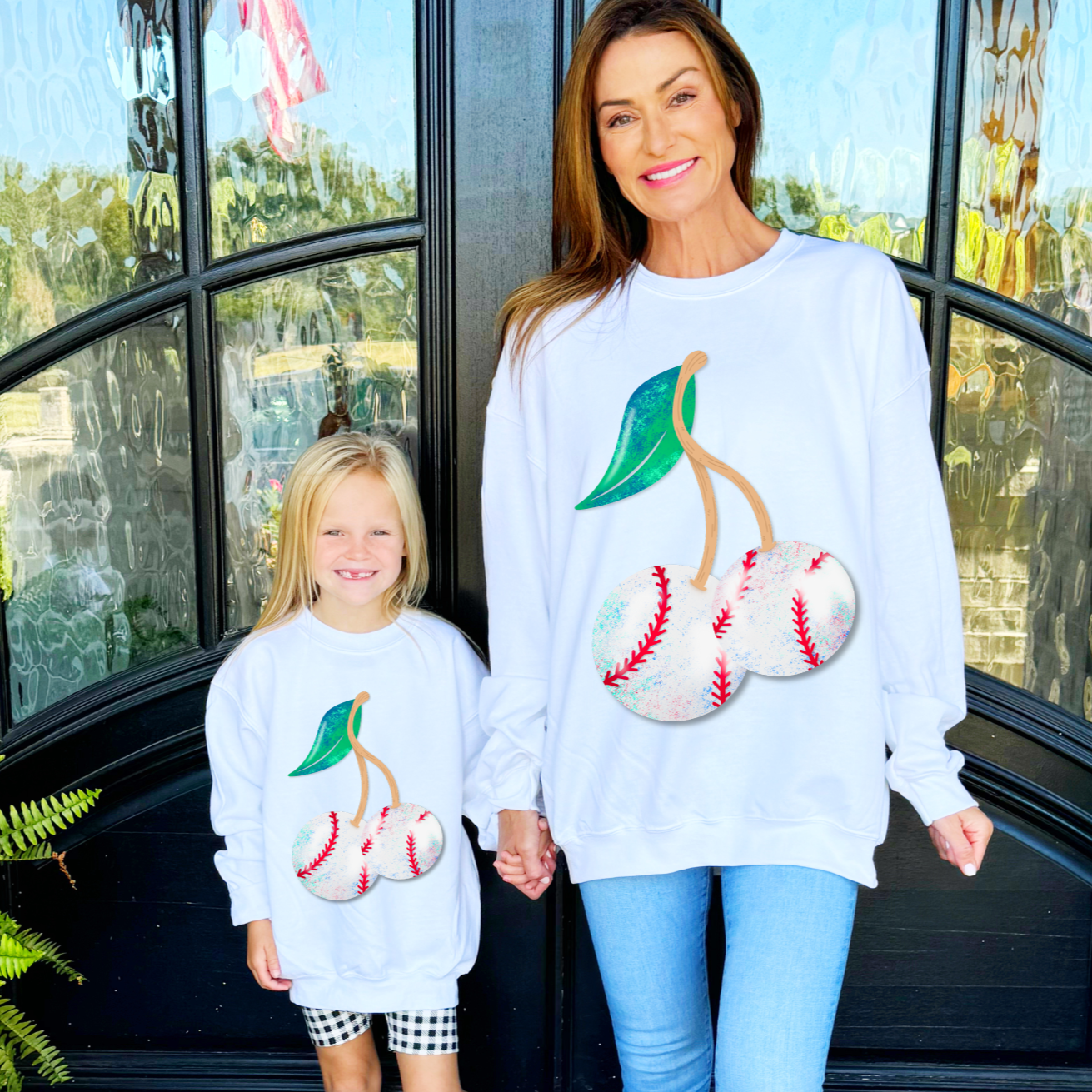 Cherry Baseball Youth & Adult Sweatshirt