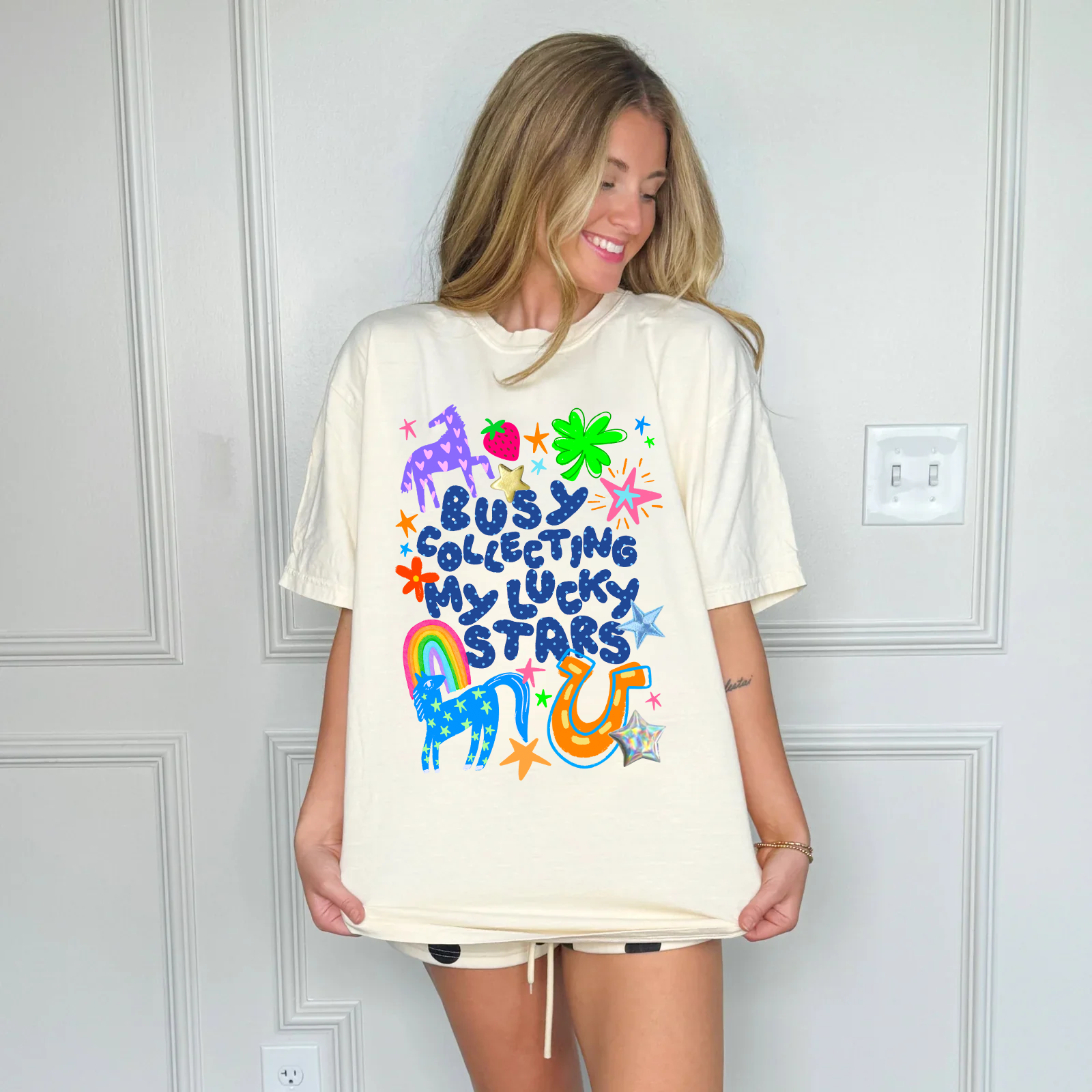 Busy Collecting My Lucky Stars Tee