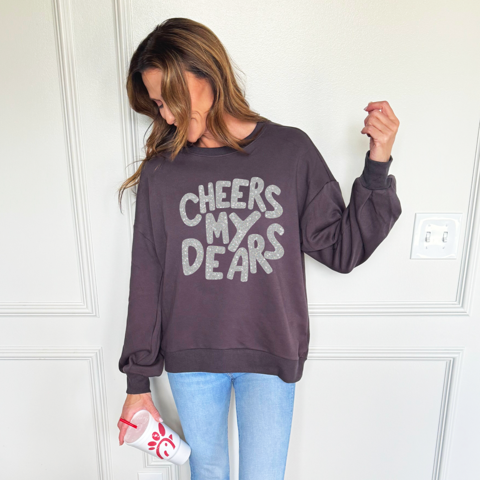 Cheers My Dears Poppy & Pine Sweatshirt