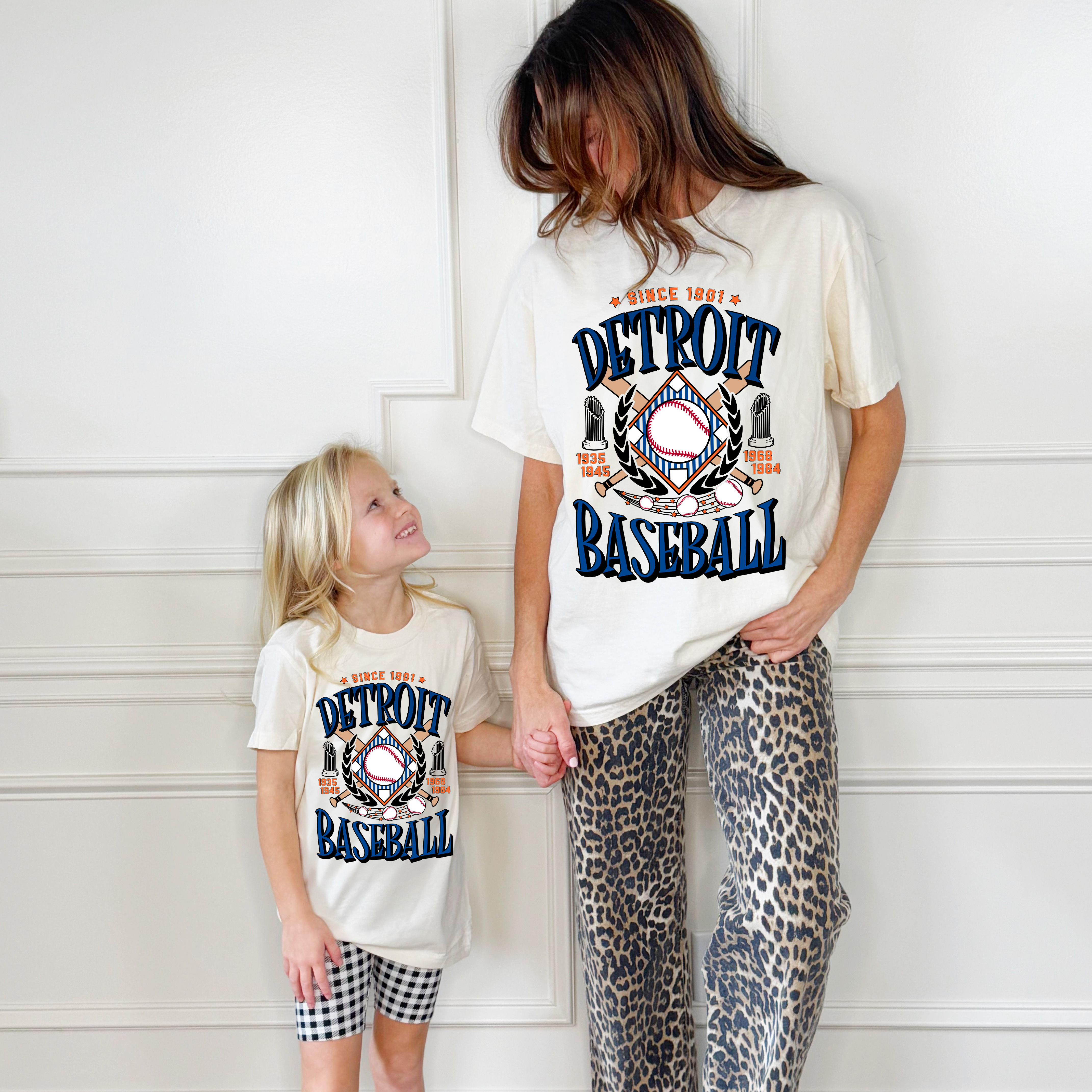 Detroit Baseball Team Youth & Adult tee