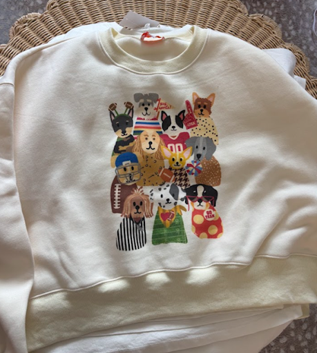 Dog Gameday Crop Sweatshirt