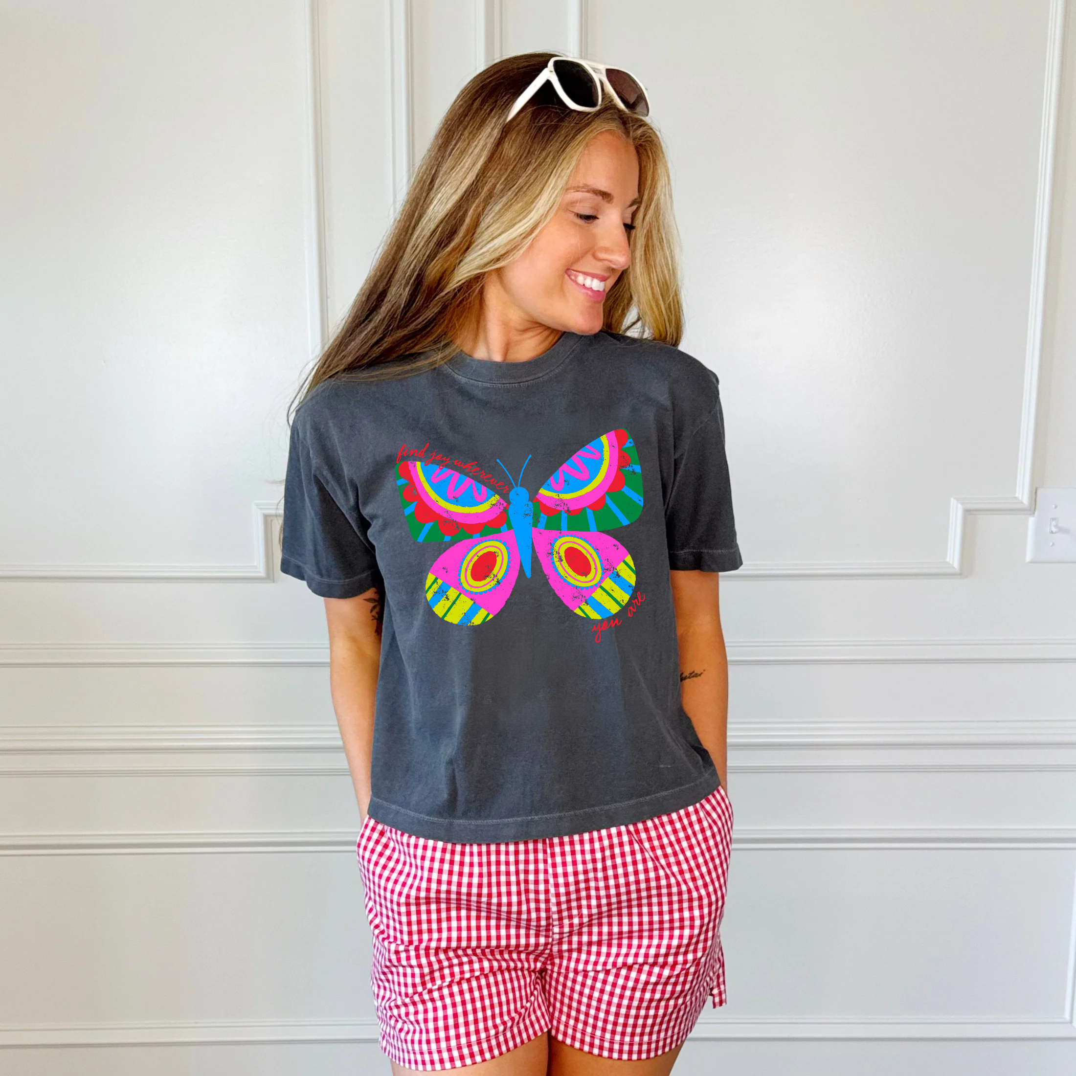 Find Joy Wherever You Are Crop Tee