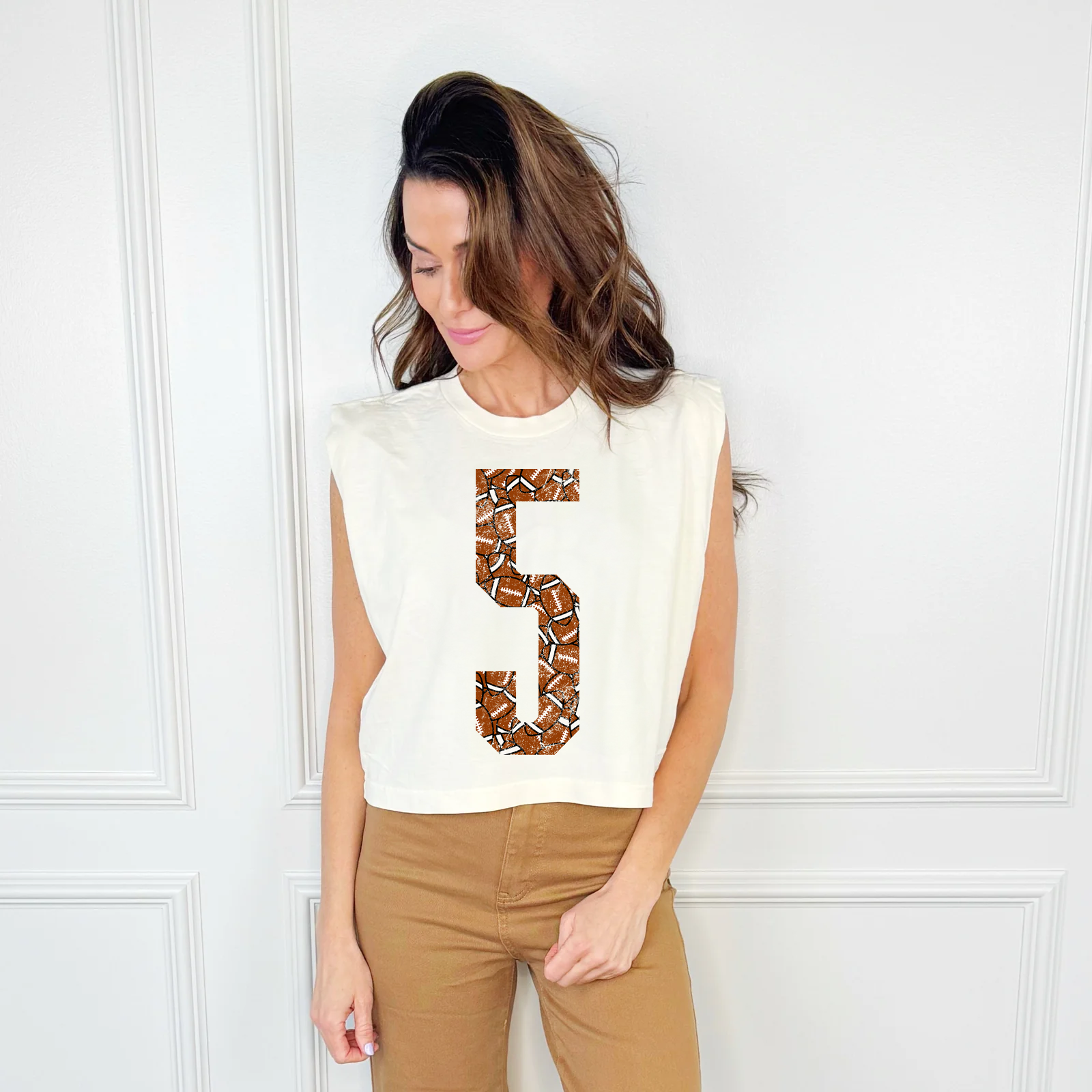 Custom Football Number Tank