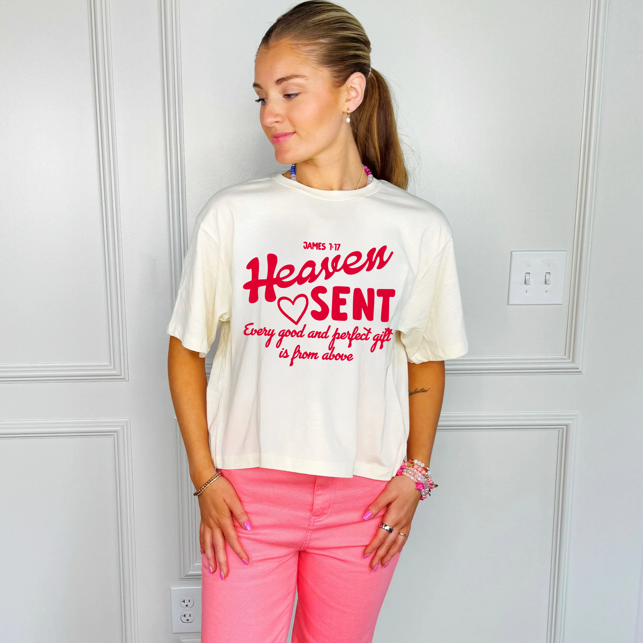 Heaven Sent Crop Tee